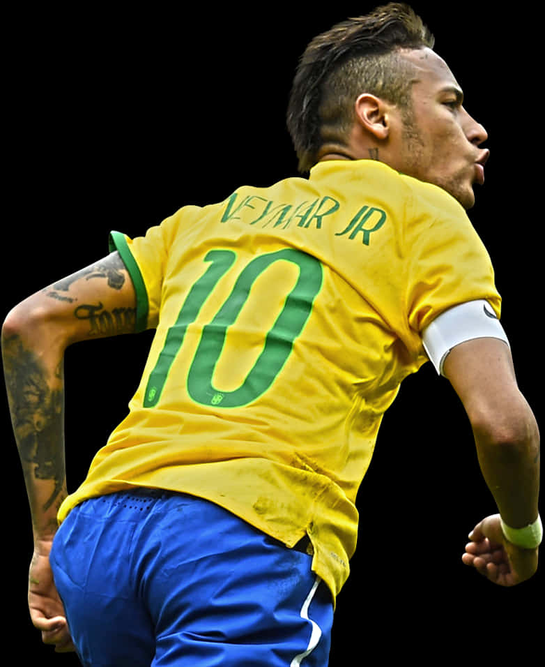 ネイマール ブラジル代表 背番号10 ユニフォーム 壁紙