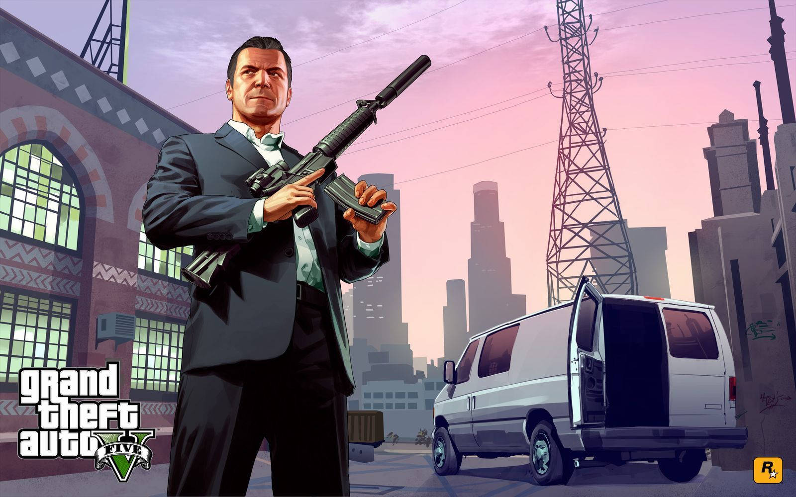 1080p GTA5 マイケル・デサンタ 壁紙