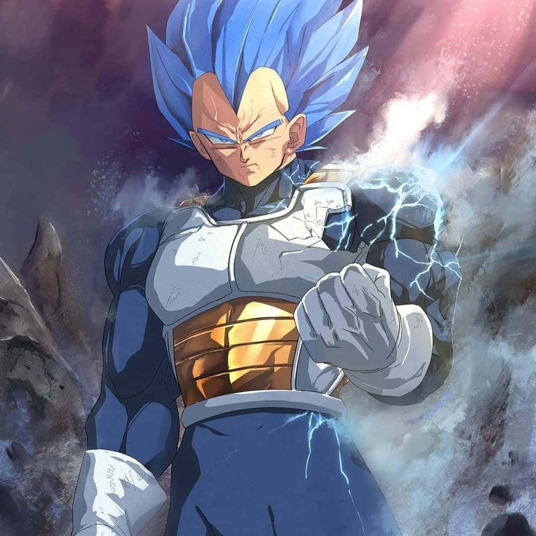 ドラゴンボール 1080x1080 ベジータ ブルー デジタルアート 壁紙