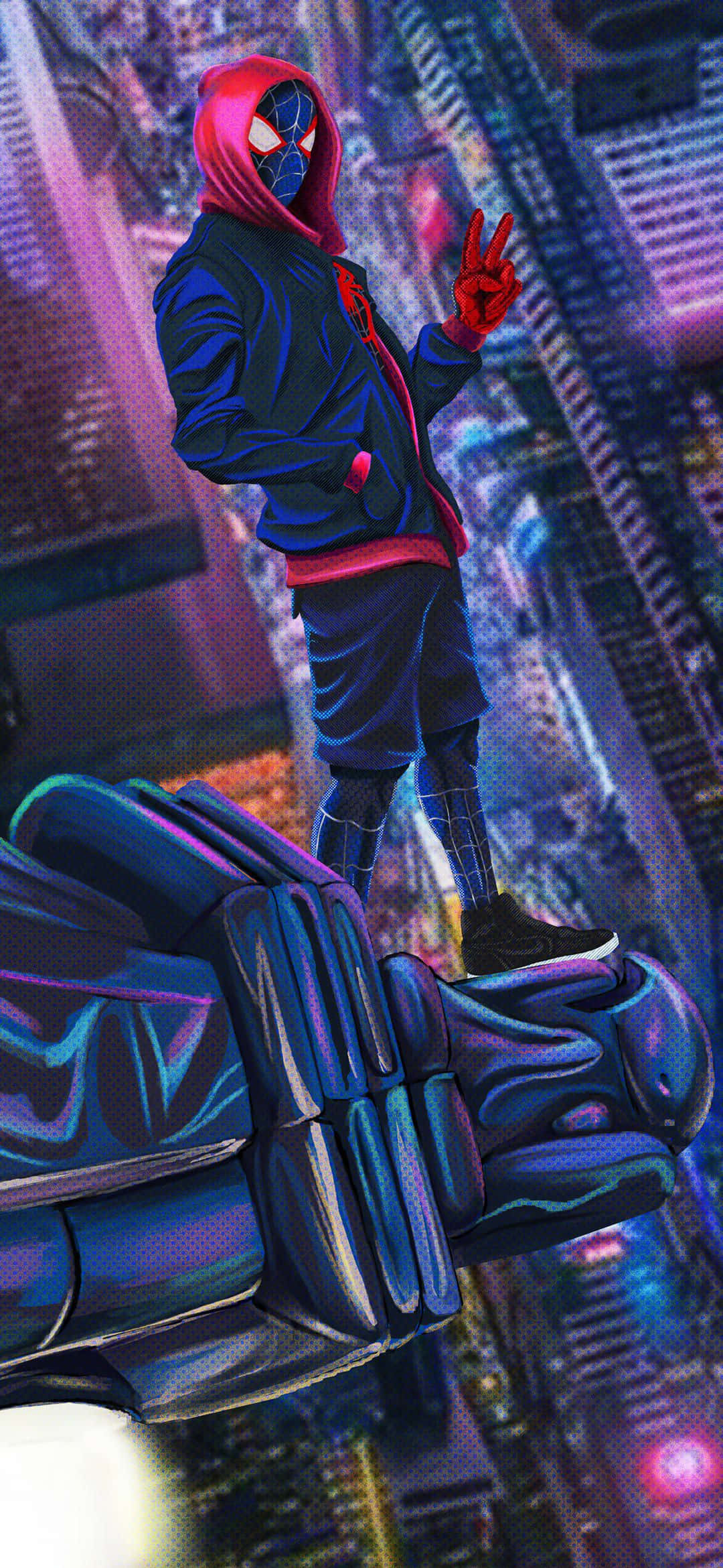 1080x2340 4K スパイダーマン：スパイダーバース 壁紙