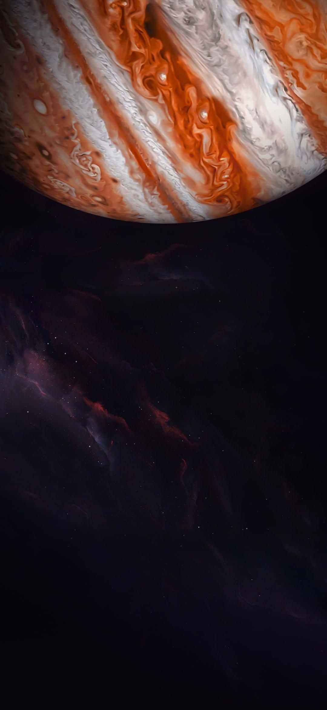 1080x2340 4K 惑星木星 傾斜デジタルアート 壁紙
