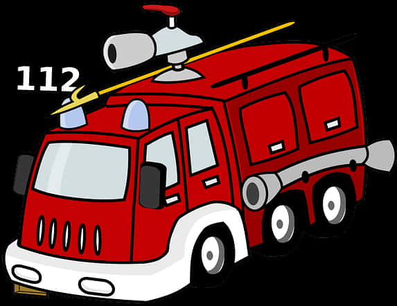 消防車のイラスト112 壁紙
