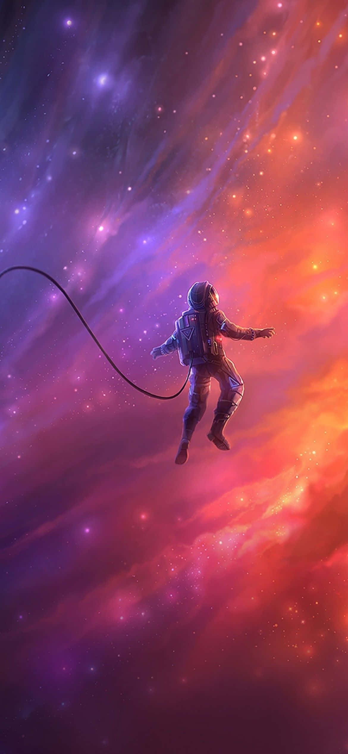 1170x2532 宇宙飛行士 宇宙空間 壁紙