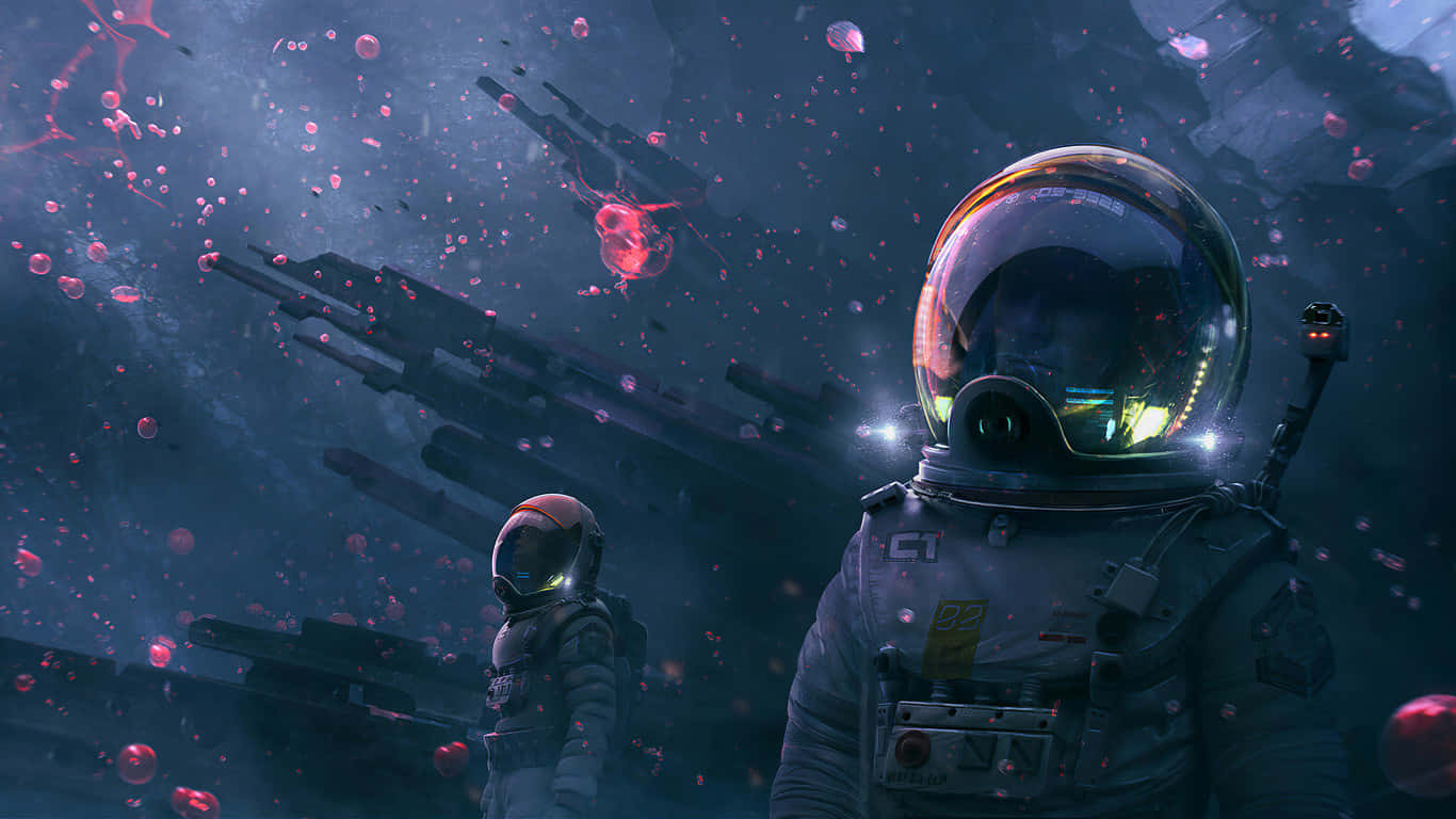1366x768 HDデスクトップ — 宇宙 GIF 壁紙