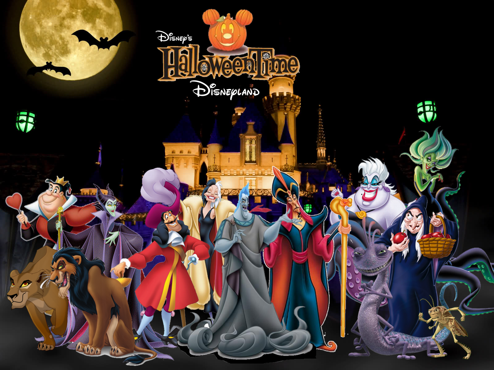 ディズニーハロウィン 1600 x 1200 背景 壁紙