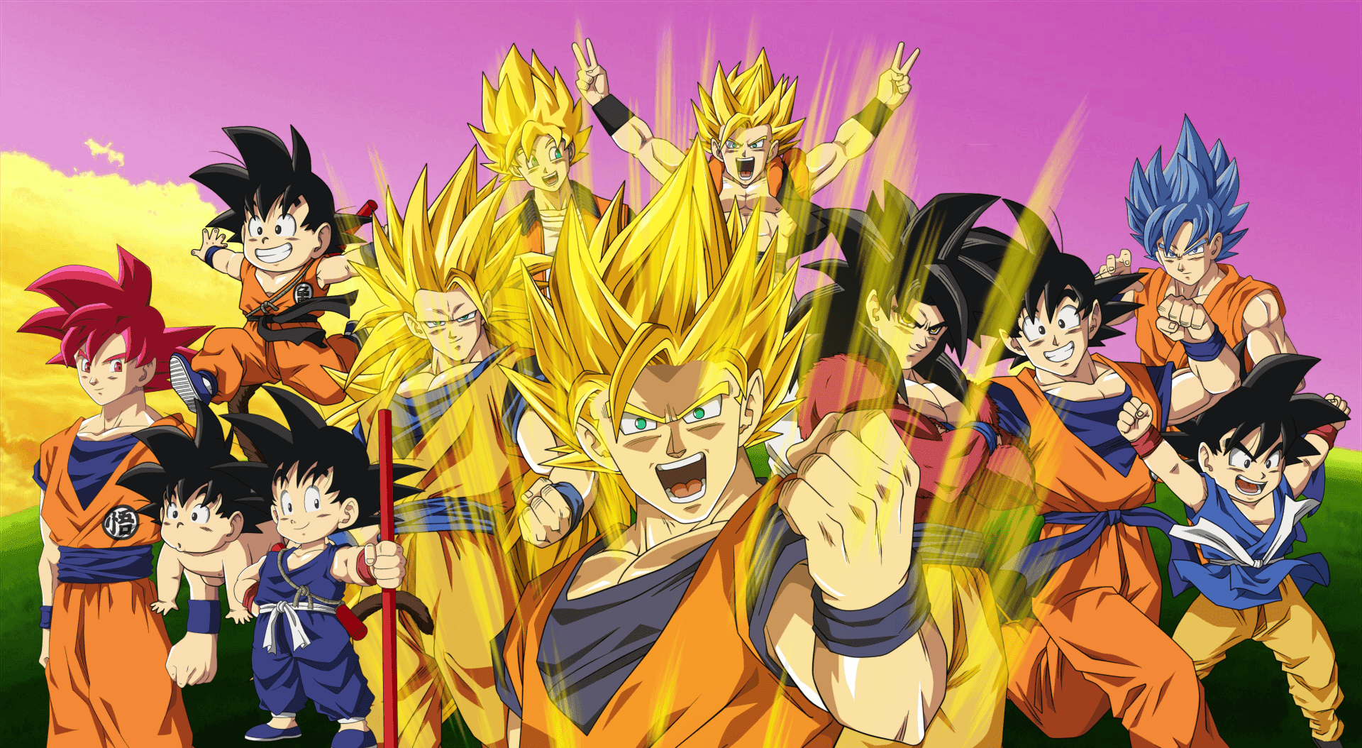 ドラゴンボール超 1920 x 1054 壁紙