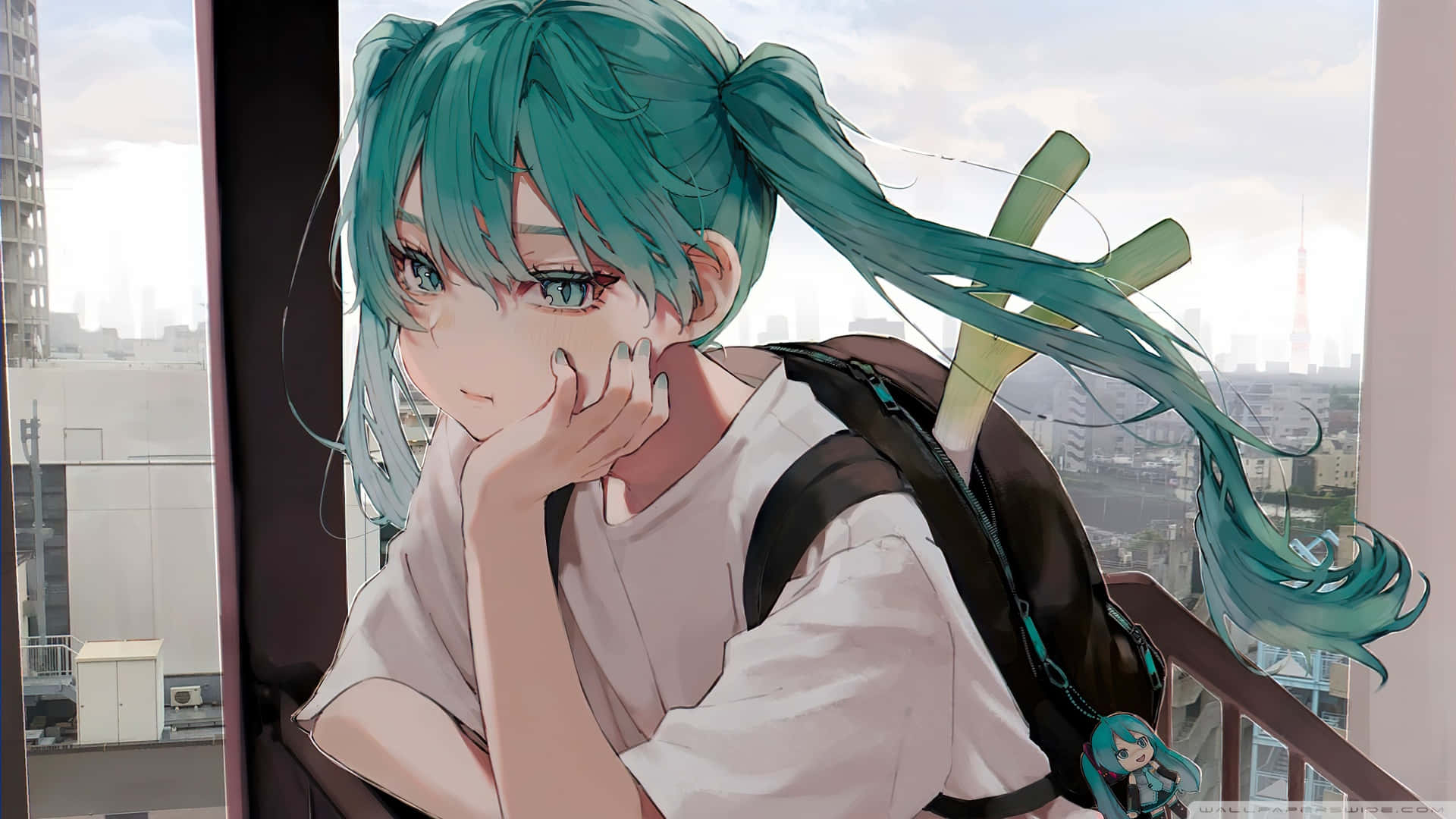 1920x1080 アニメ 初音ミク 悲しみ 壁紙