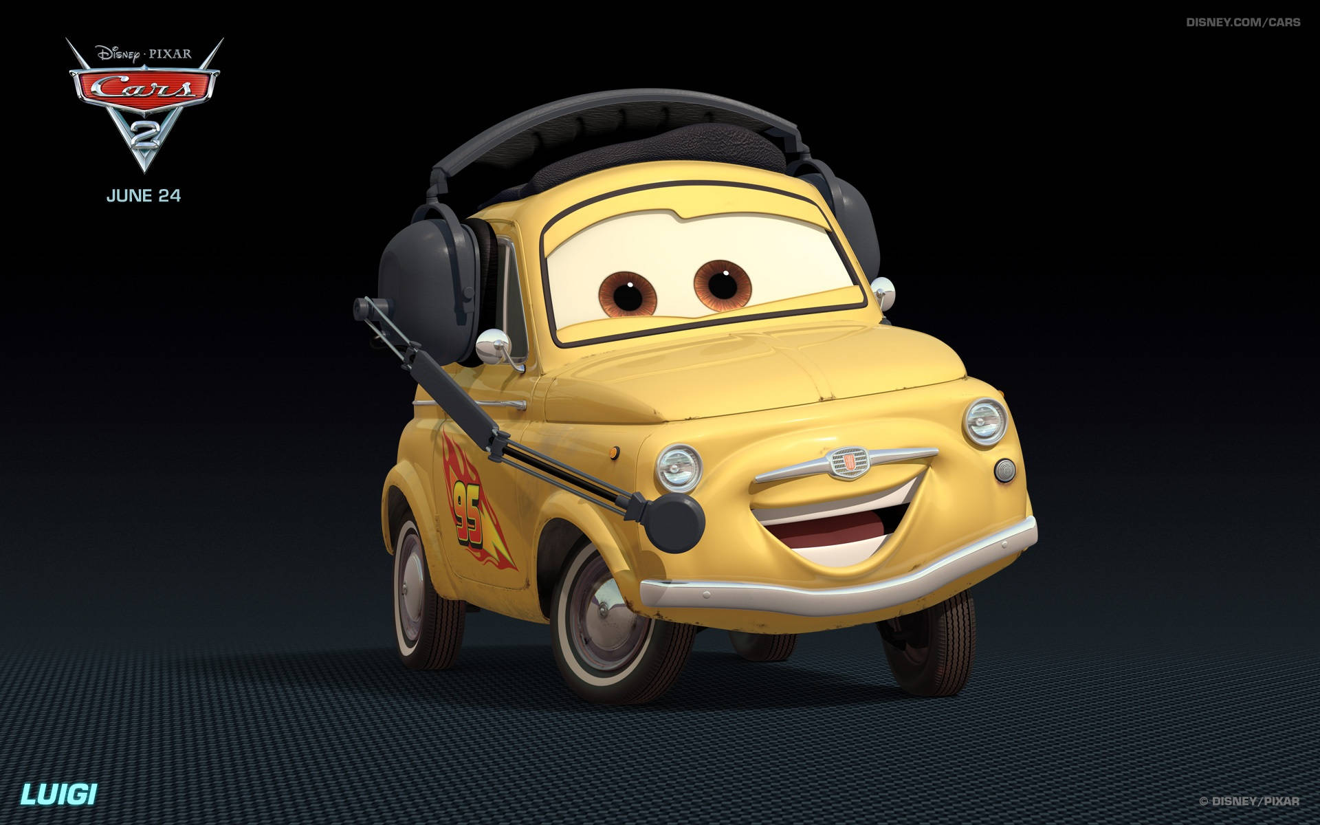 ディズニー・ピクサー ルイージ カーズ2 壁紙