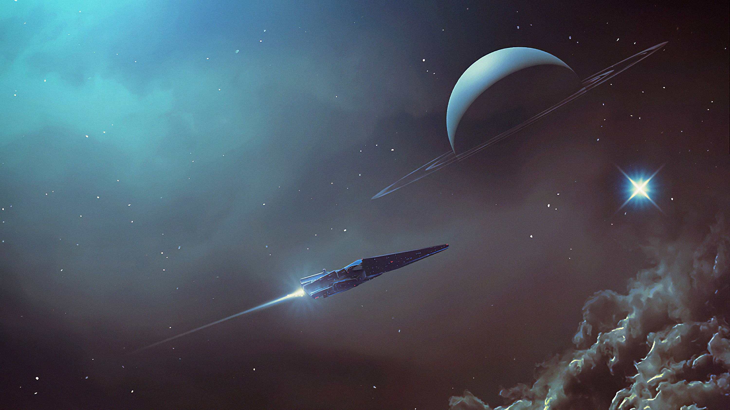宇宙船 2560x1440 壁紙