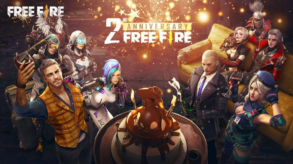 2周年記念 Free Fire デスクトップ 壁紙