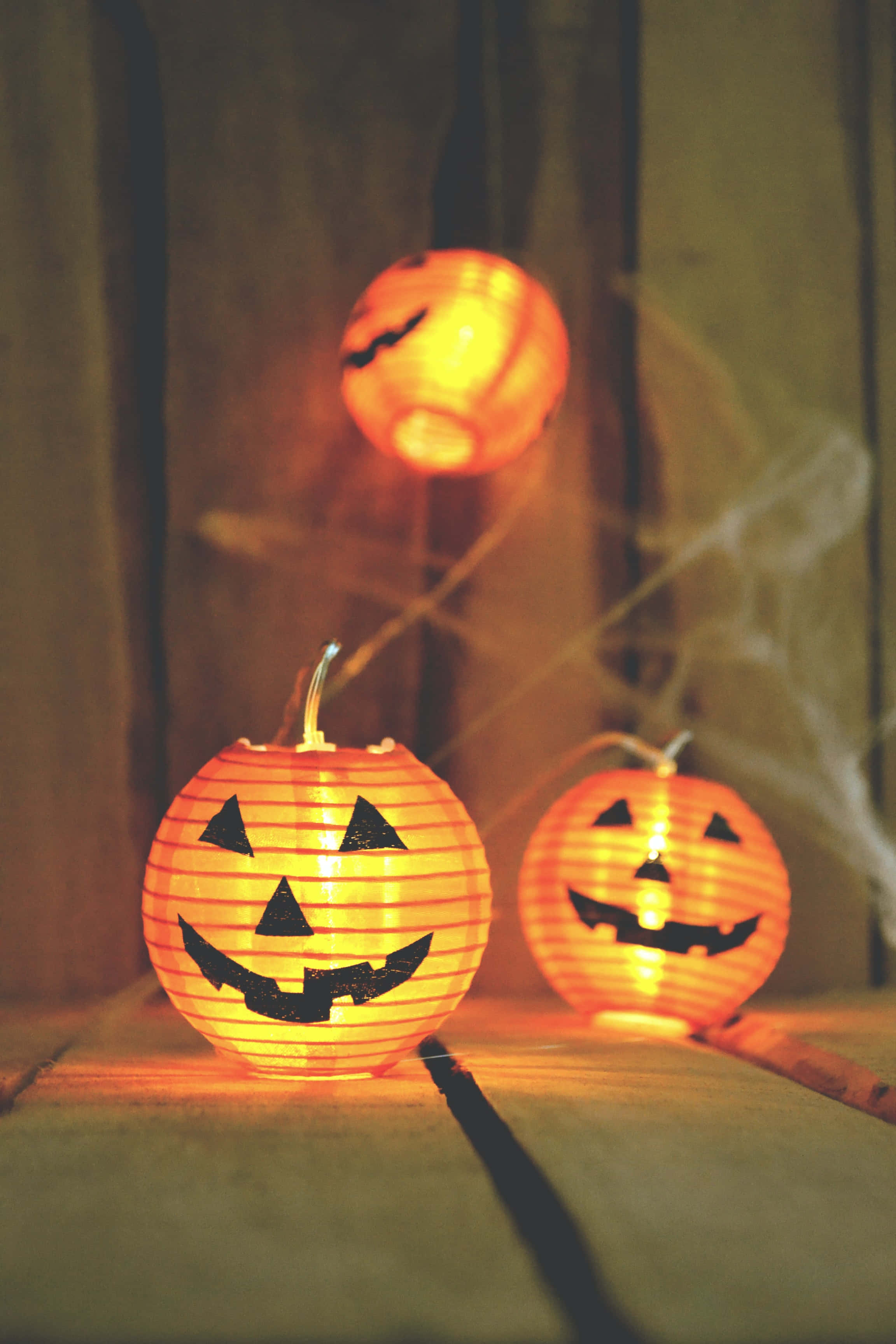 3つのカボチャ ハロウィン高解像度背景 壁紙