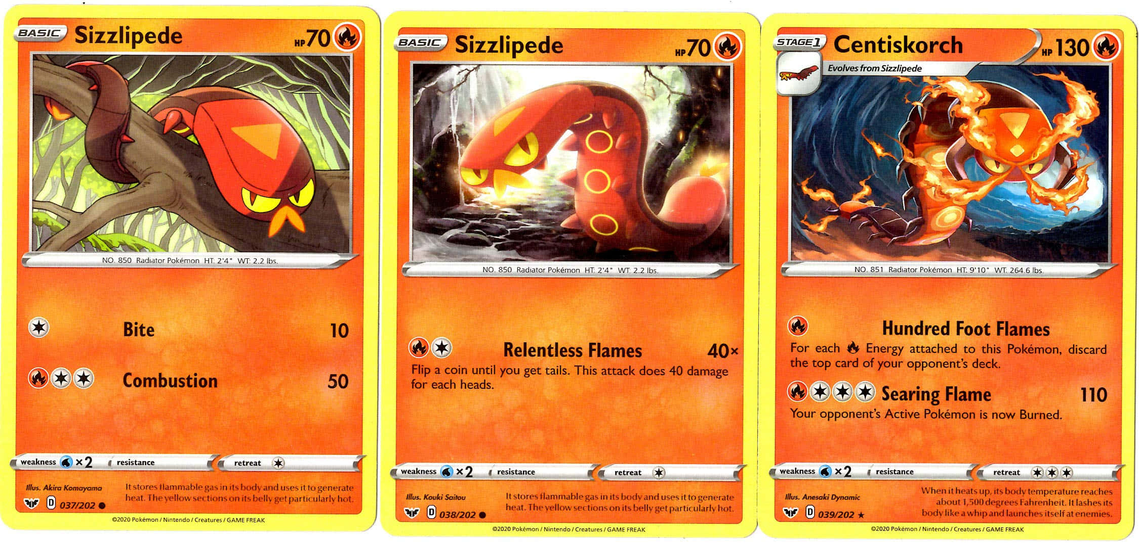 3枚のシズリペードポケモンカード 壁紙