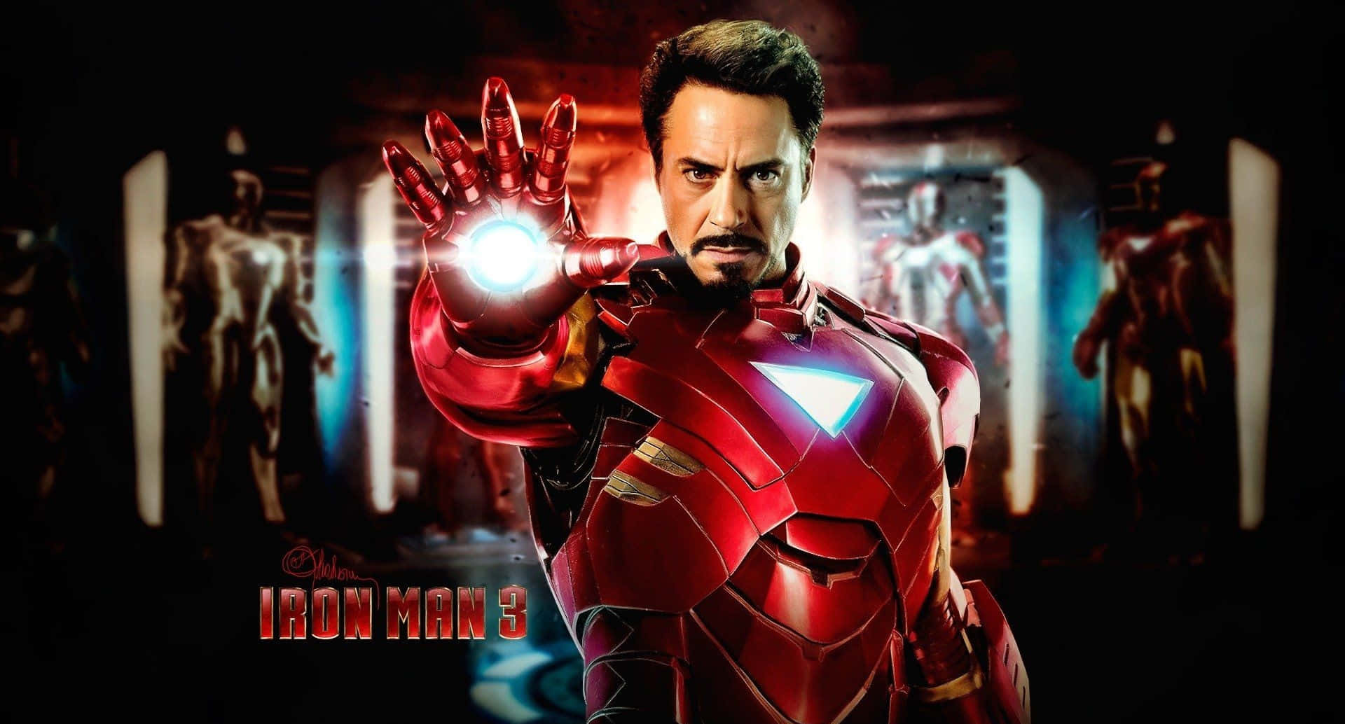 アイアンマン3 トニー・スターク ハンドブラスター 壁紙