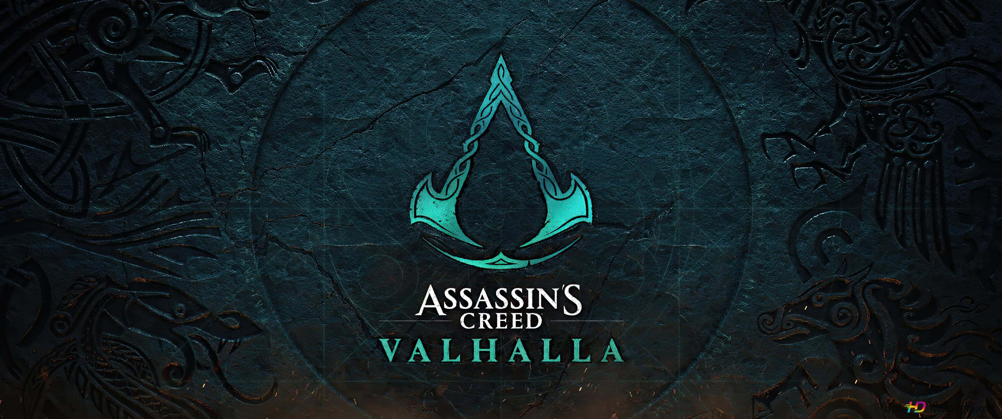 3440x1440p アサシン クリード オデッセイ 壁紙 アサシン クリード ヴァルハラ 緑のロゴ 壁紙