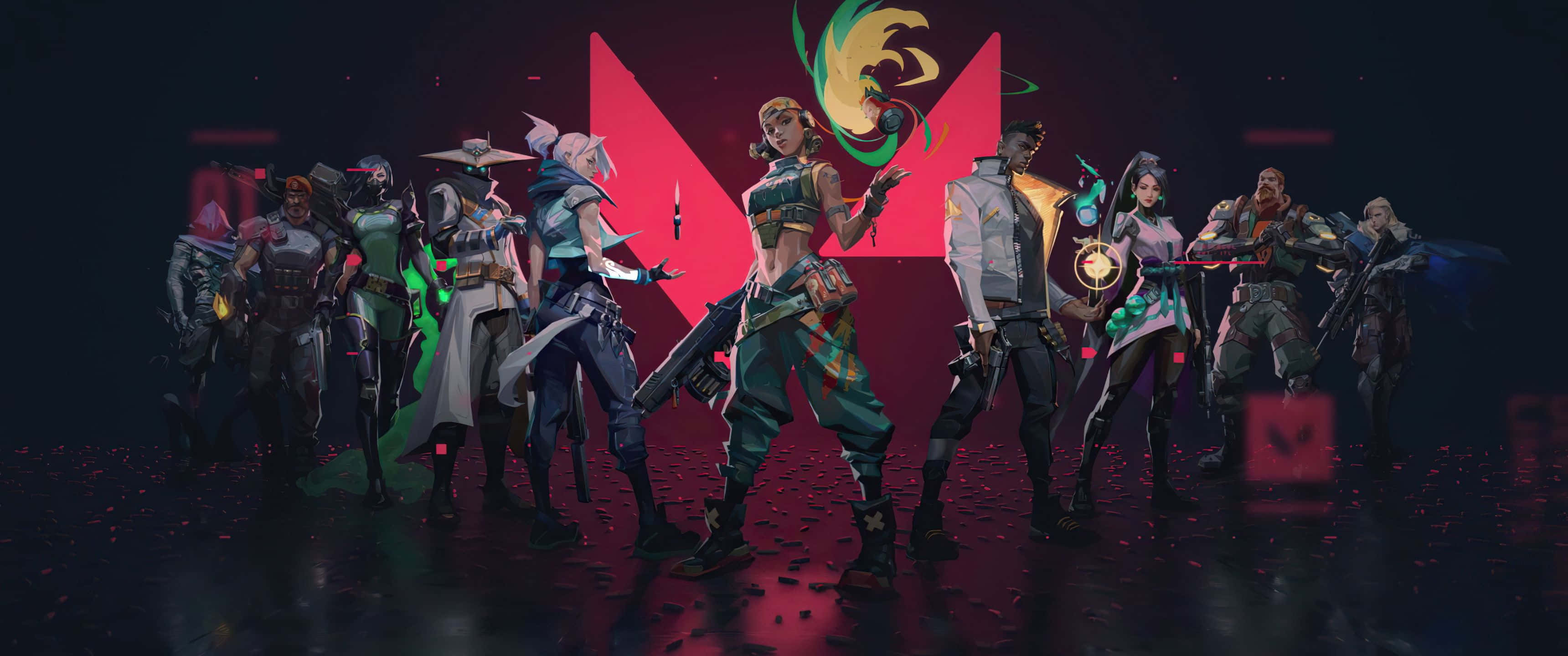 3440x1440p Valorant エージェント Raze 背景 壁紙