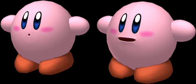 カービィ ツインズ 3Dレンダリング 壁紙