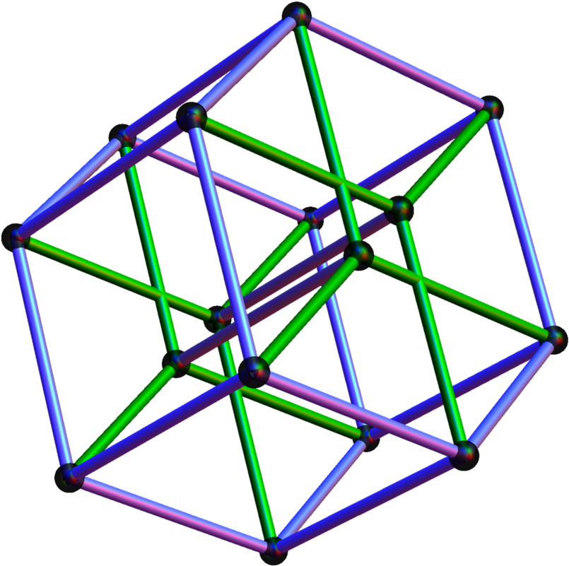 3Dジオメトリック構造レンダリング 壁紙