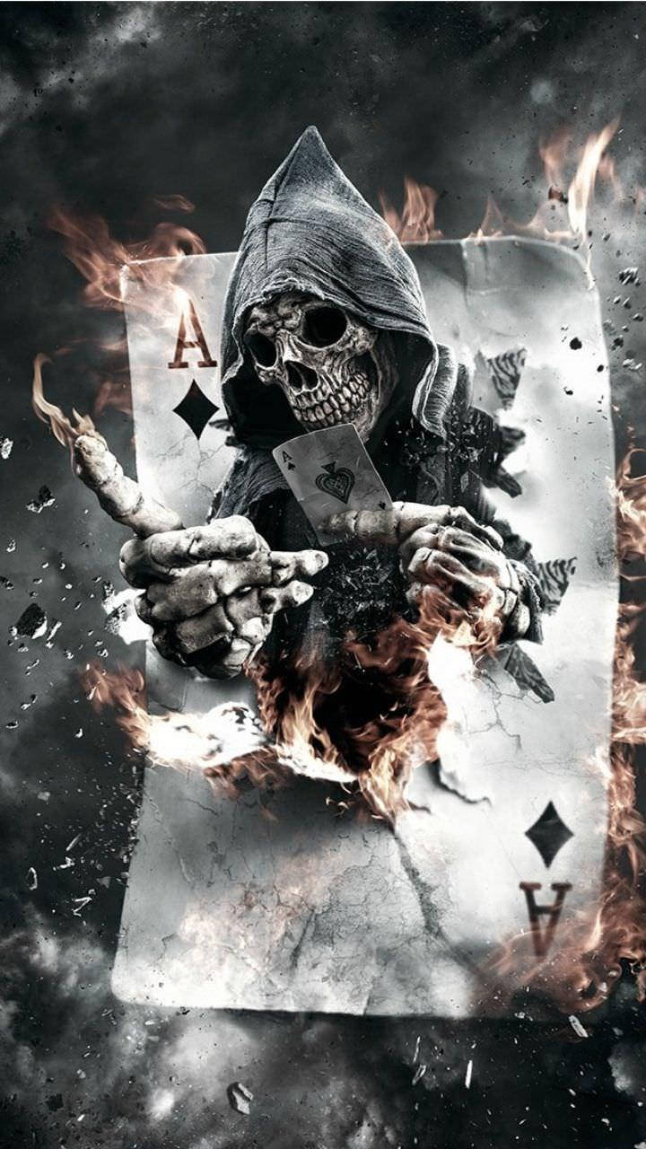 3Dホラー死神カードゲーム 壁紙