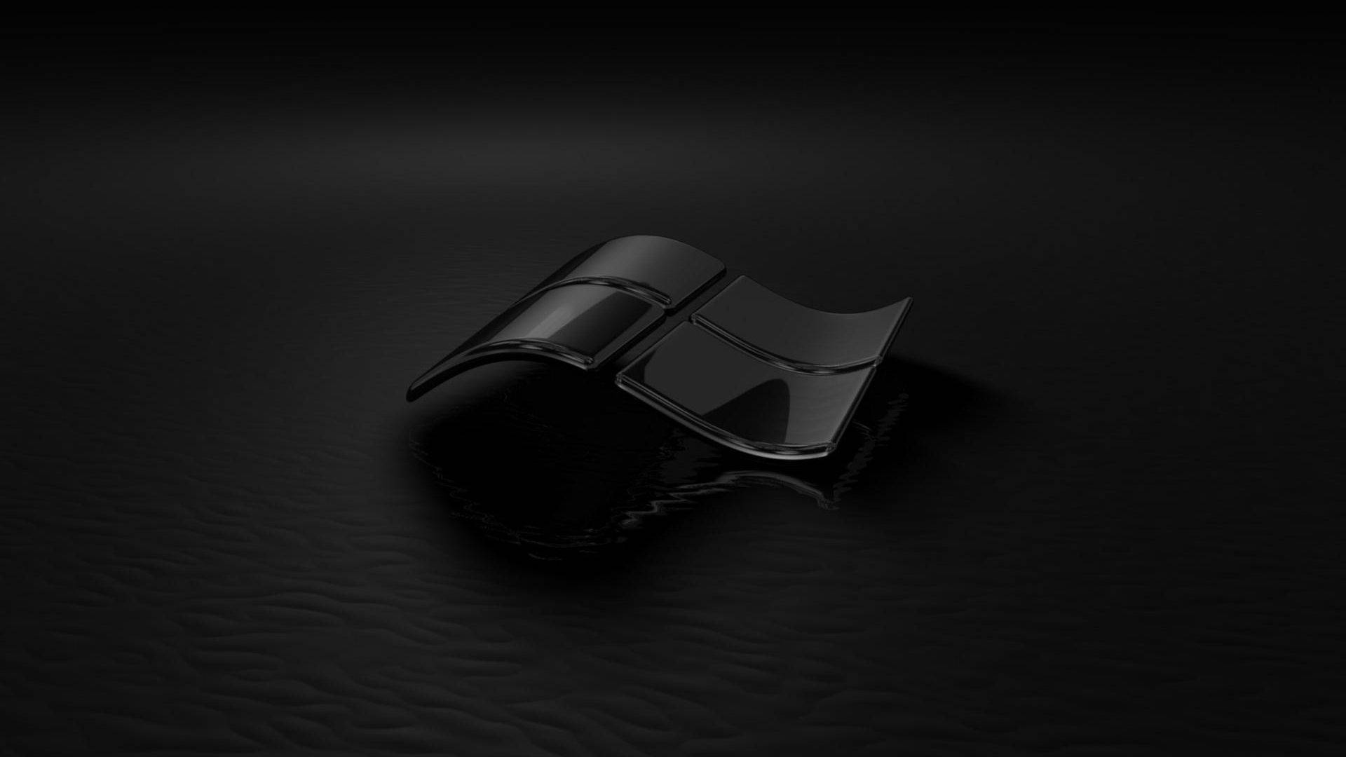 スタイリッシュなブラックウィンドウのロック画面3D 壁紙