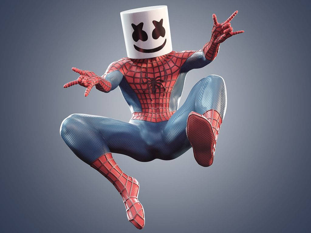 3Dファニー・マシュメロ・スパイダーマン 壁紙