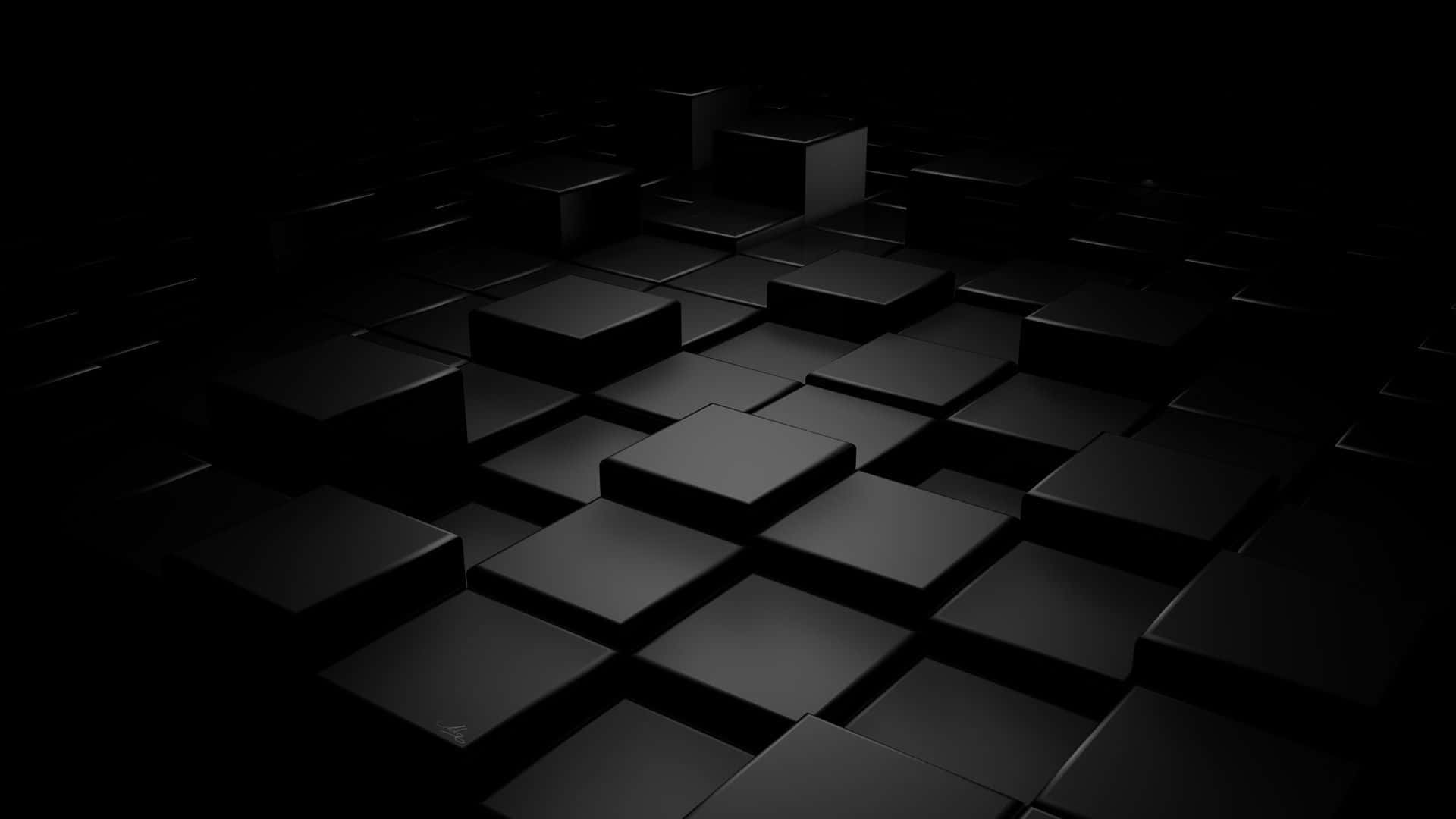 オールブラック背景 — 3D 壁紙