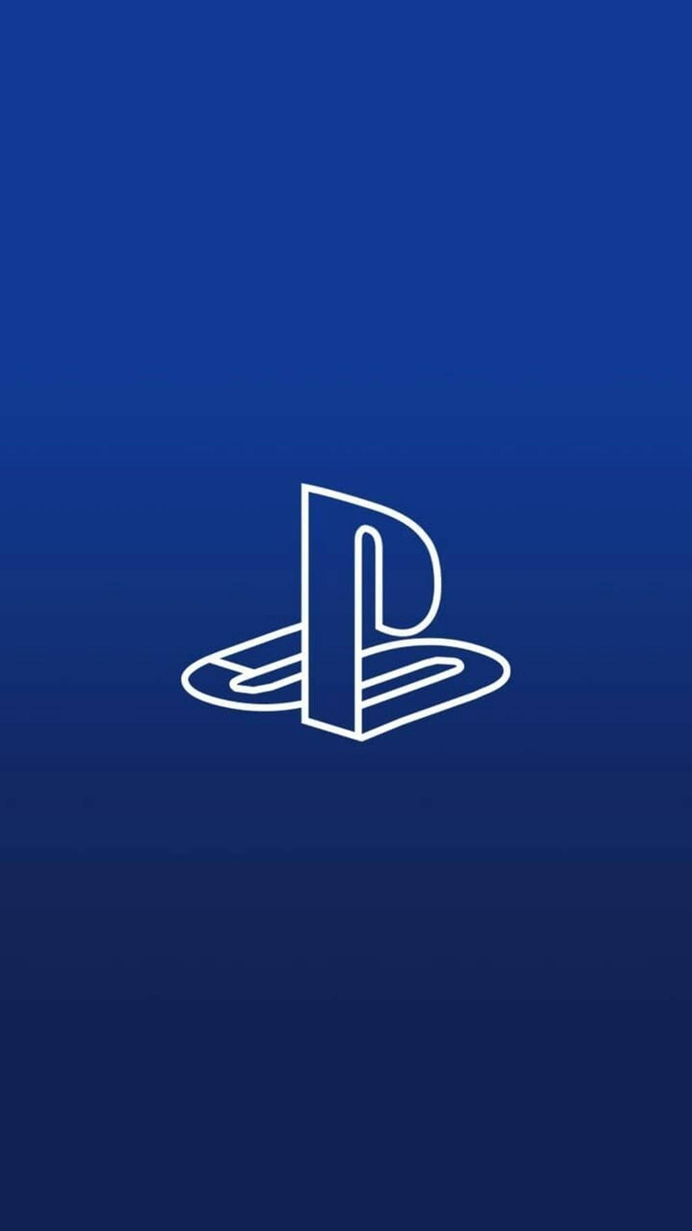 3DブルーPS4ロゴ 壁紙