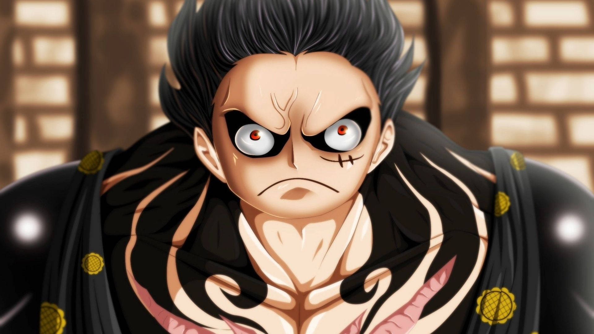 ルフィ ギア4 顔面アップ 壁紙