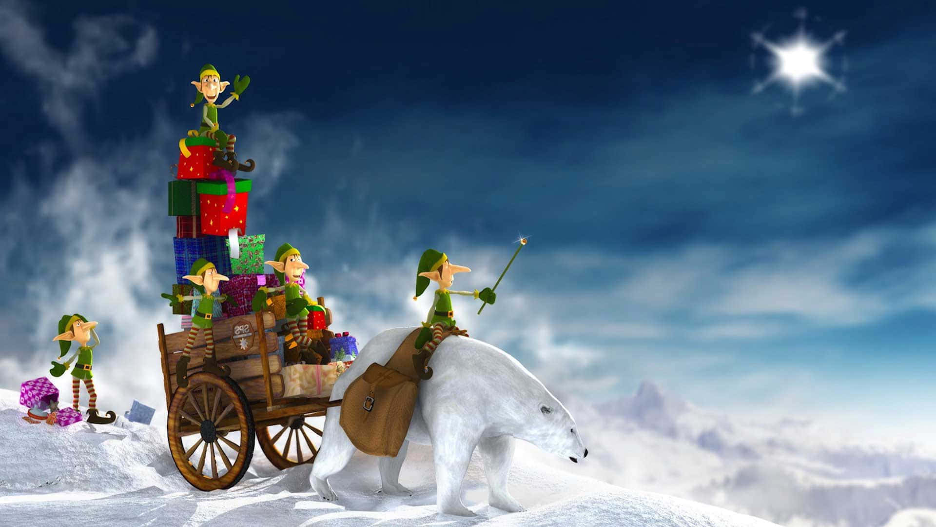 400人以上のエルフがクリスマスに大忙し 壁紙