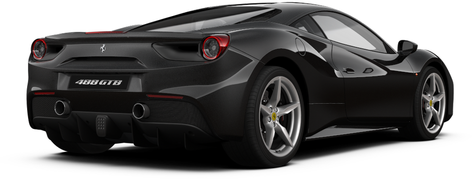 フェラーリ488 GTB リアビュー 壁紙