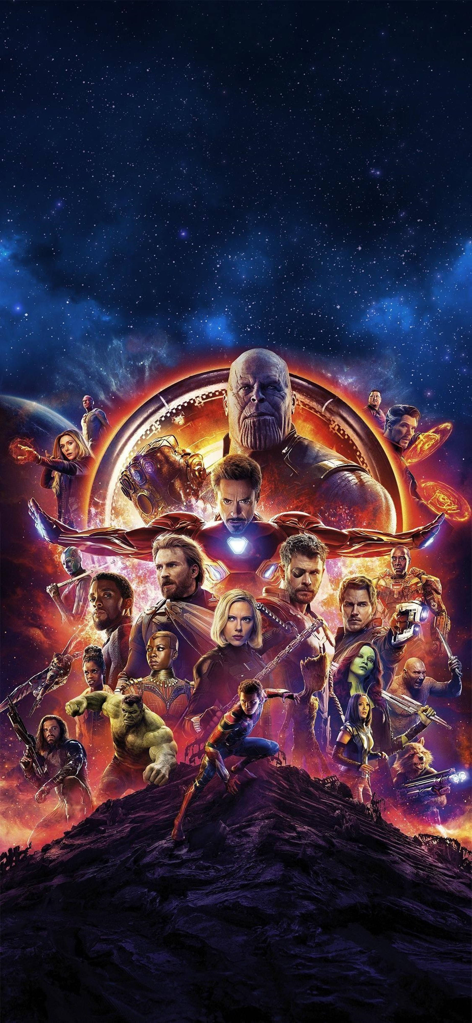マーベル4Kスマホ壁紙 アベンジャーズ インフィニティ・ウォー 宇宙 壁紙