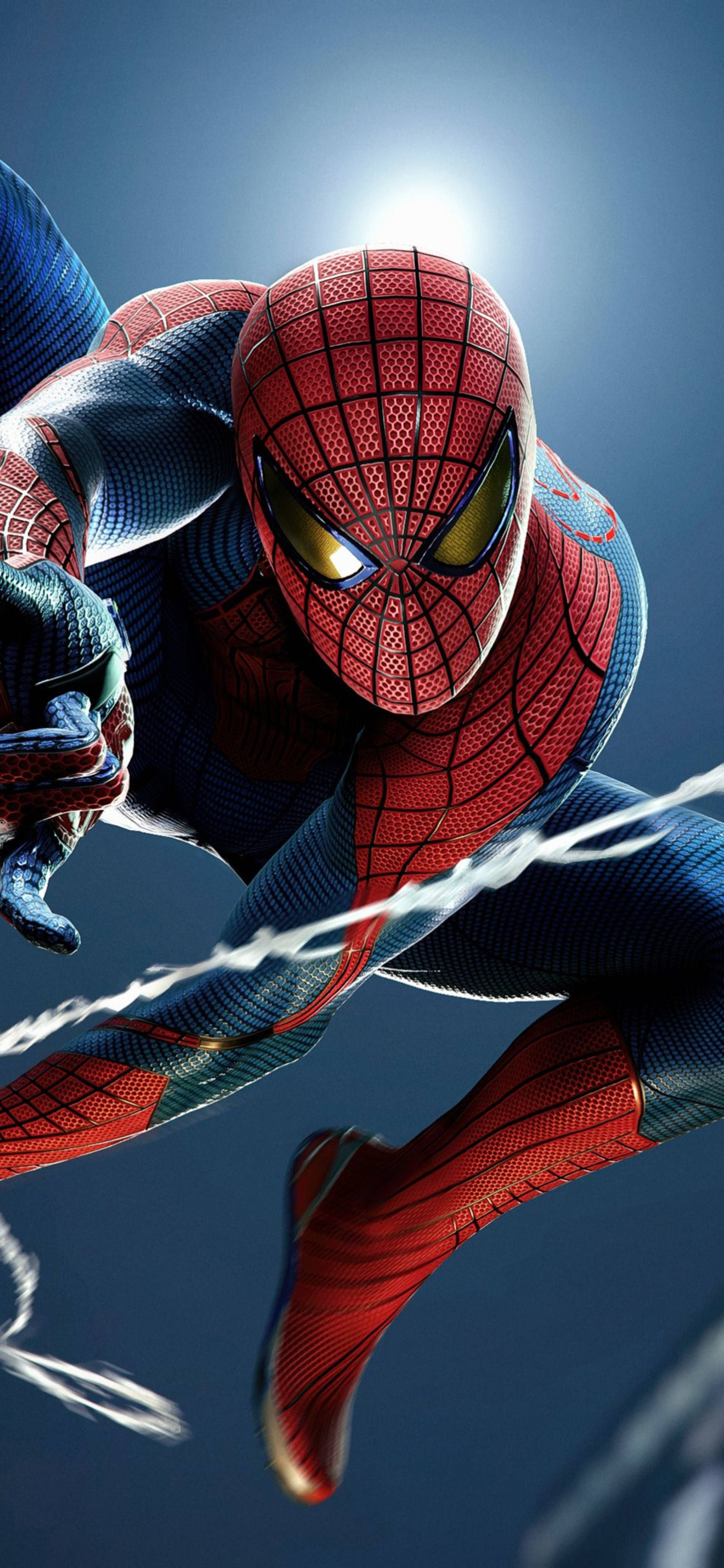 マーベル4Kスマホ壁紙 スパイダーマン スイング 壁紙