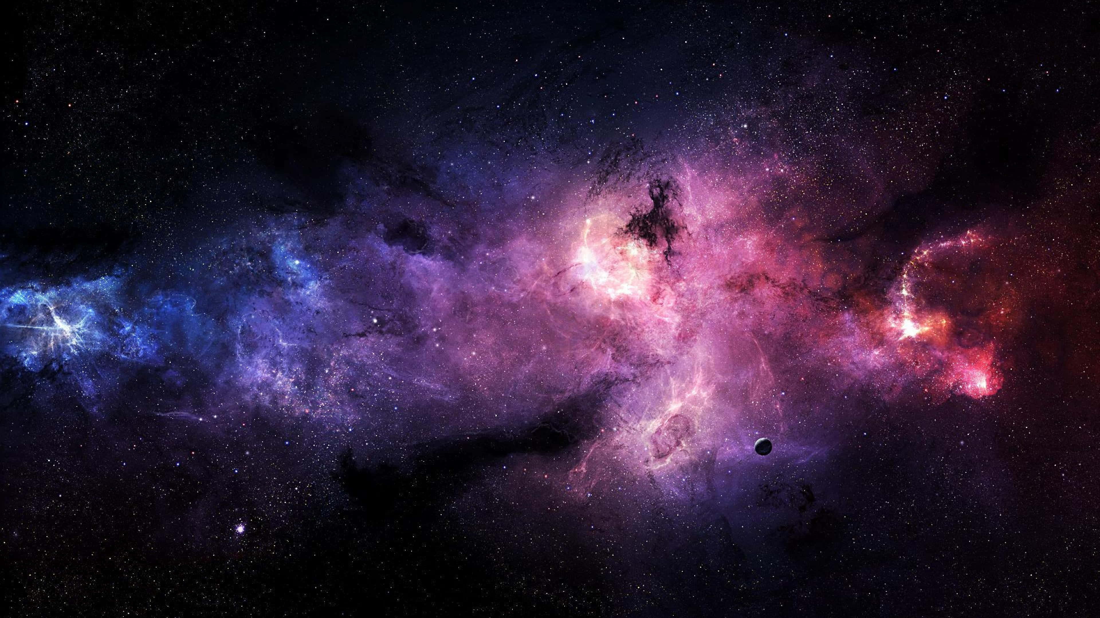 美しい4K宇宙背景の異世界風景 壁紙