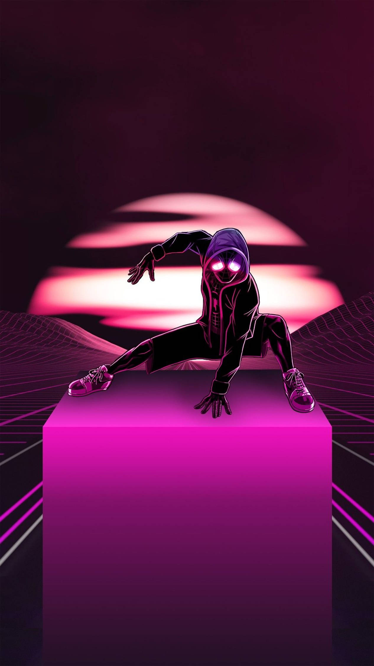 4K Android ピンク スパイダーマン 壁紙
