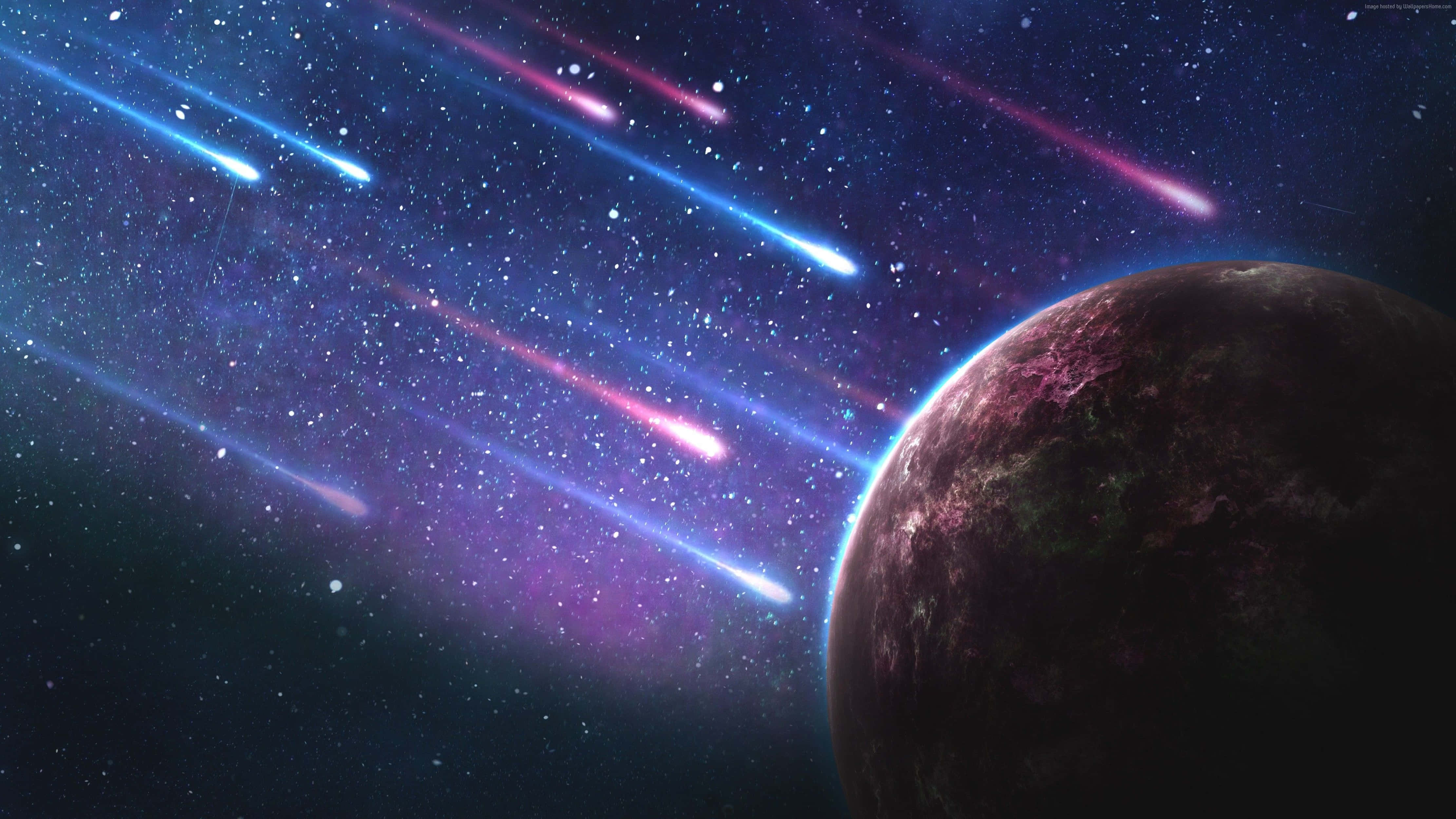 4K 宇宙 隕石 宇宙空間 壁紙