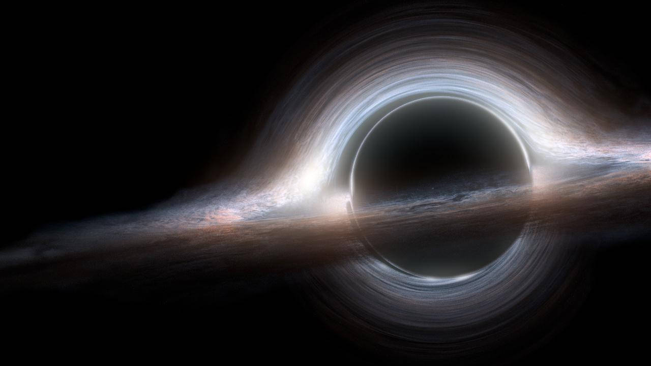 4K ブラックホール 白い事象の地平面 壁紙