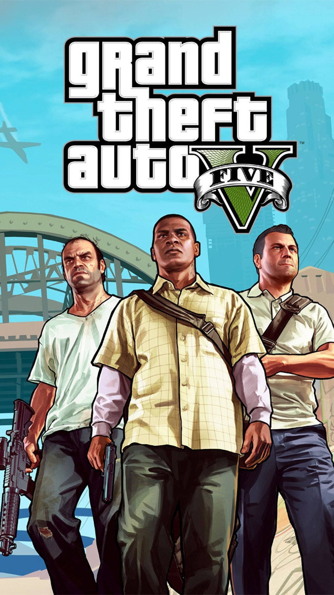 4K GTA 5 トレバー フランクリン マイケル スマホ壁紙 壁紙