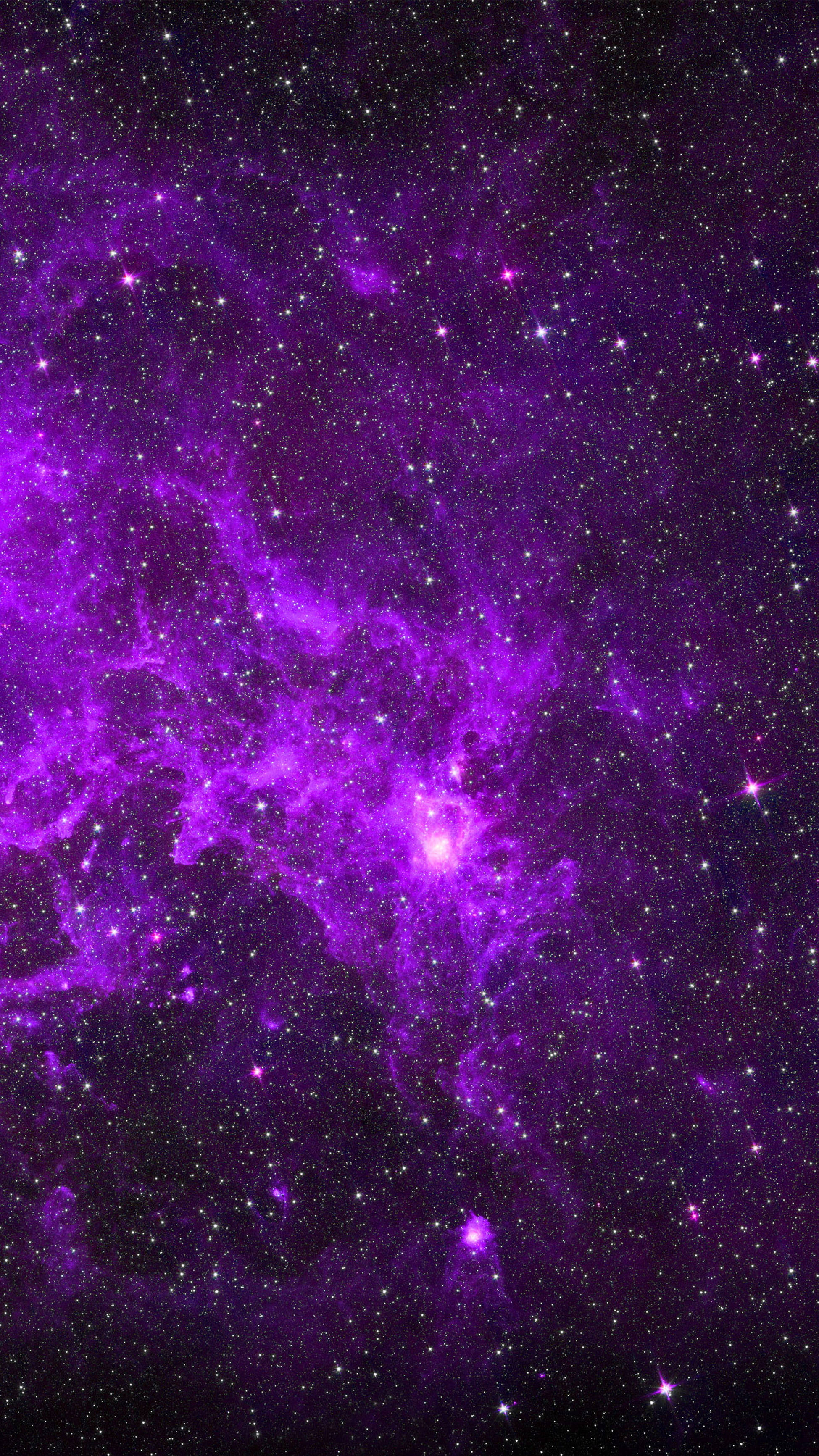 紫の宇宙 4K スマホ 壁紙