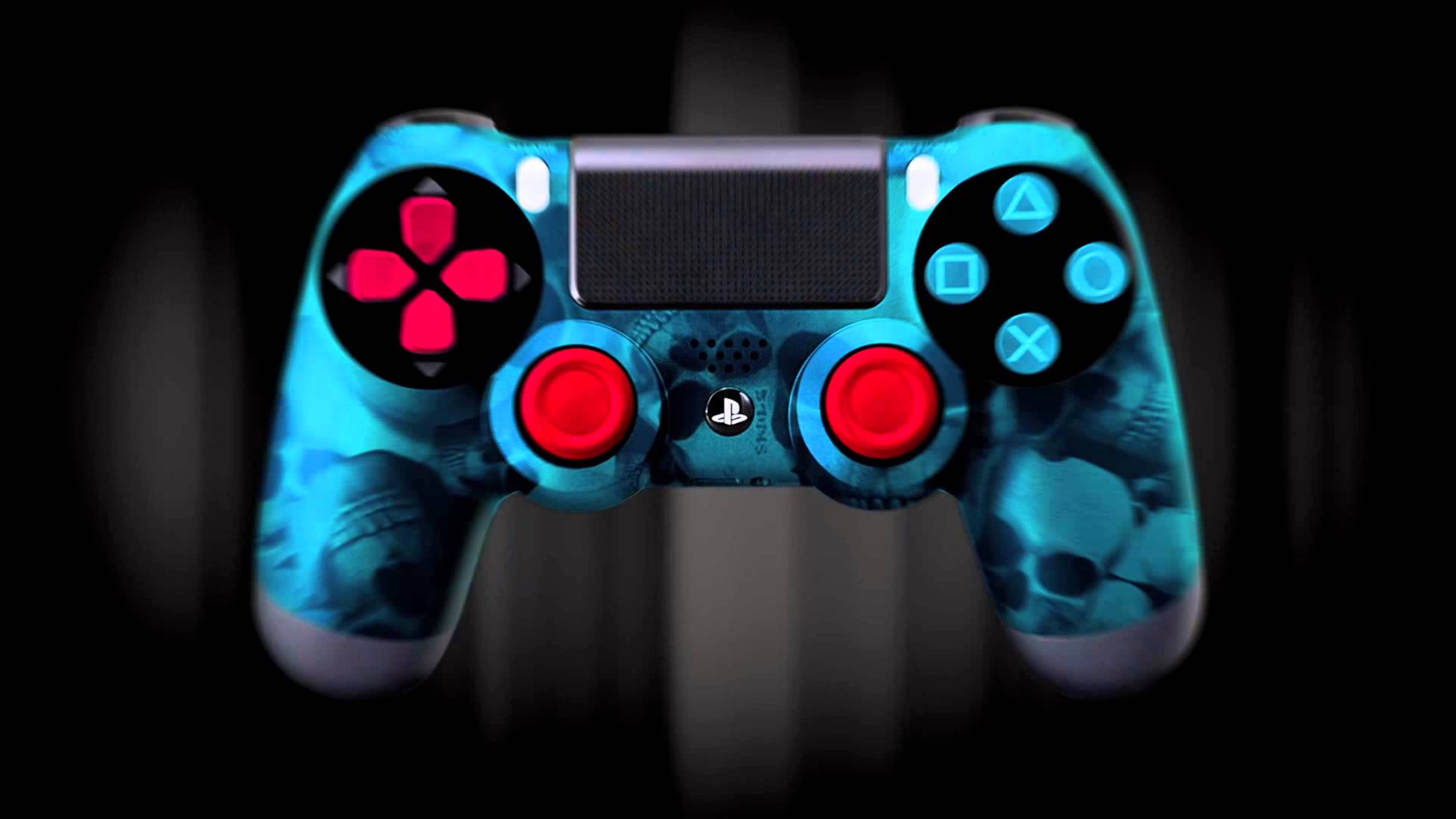 4K PS4 ネオンスカルデカール 壁紙