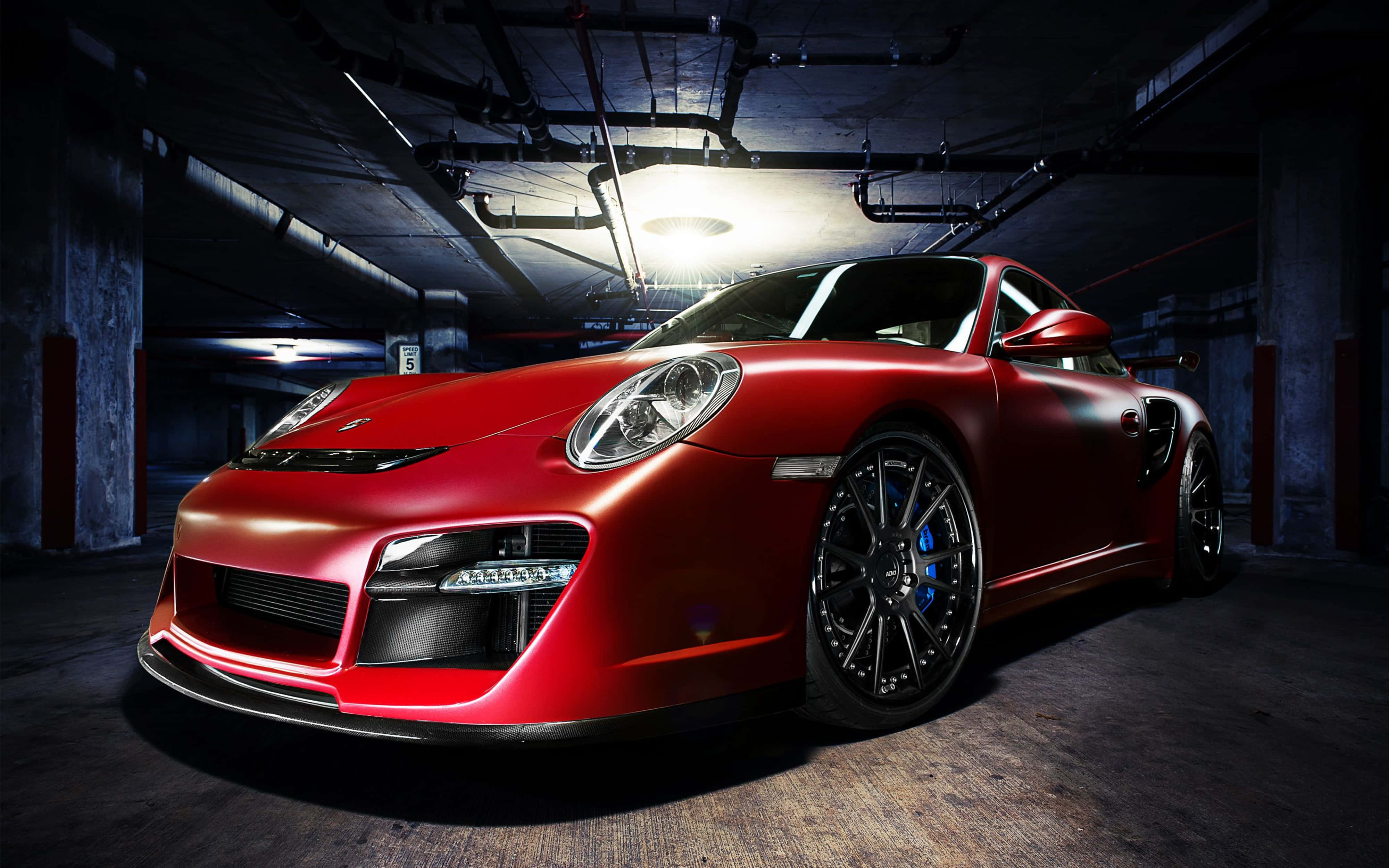 4K Ultra HD 赤いポルシェ911 壁紙