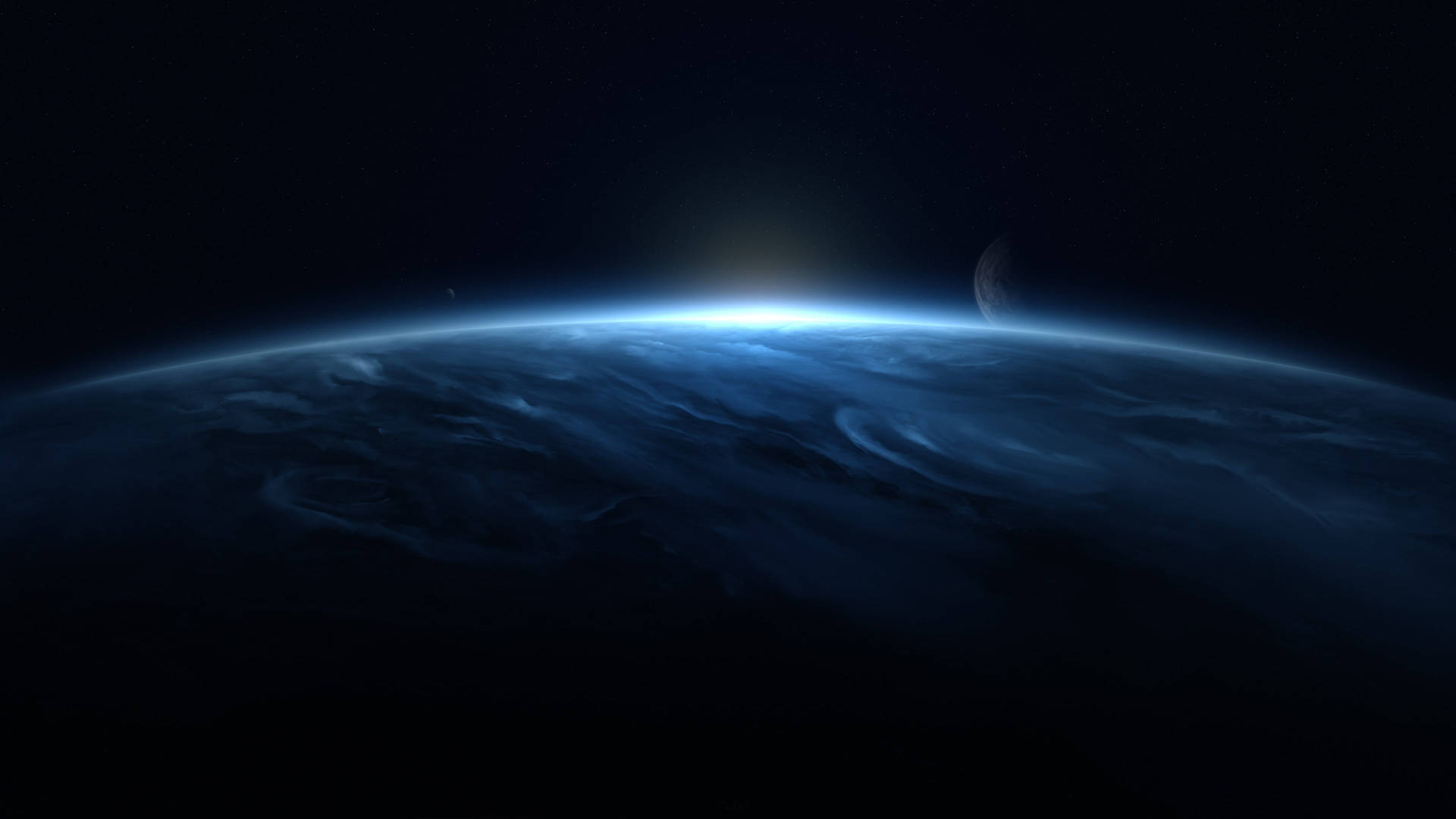 4K Ultra HD 暗黒の惑星地平線 壁紙