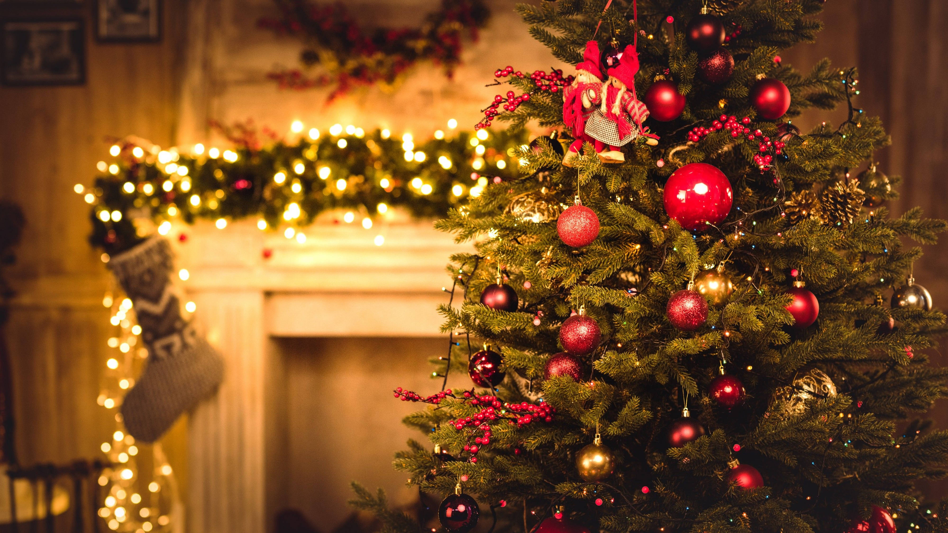 4K Ultra HDクリスマスソックス 壁紙