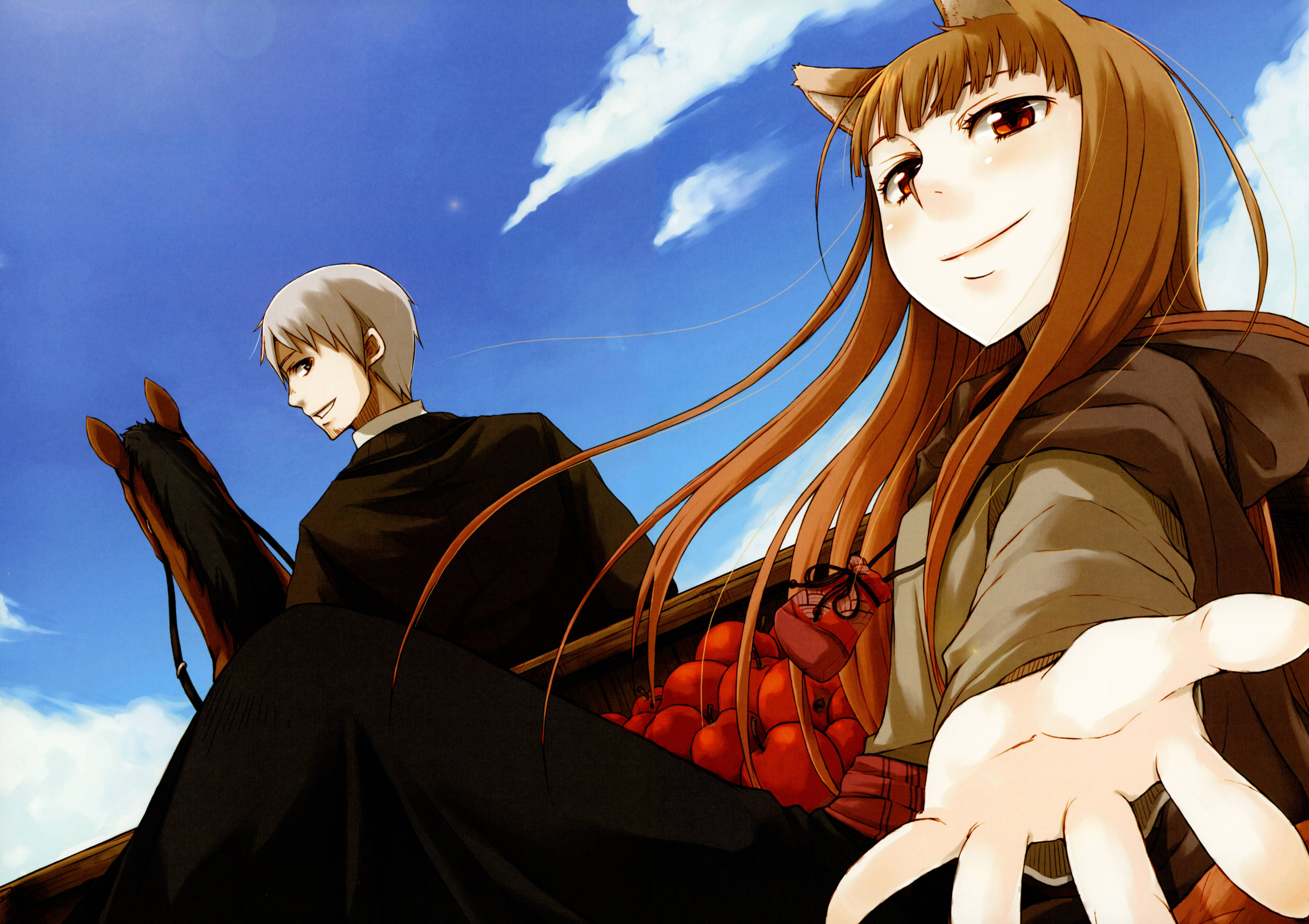 4K アニメの猫耳の少女 壁紙