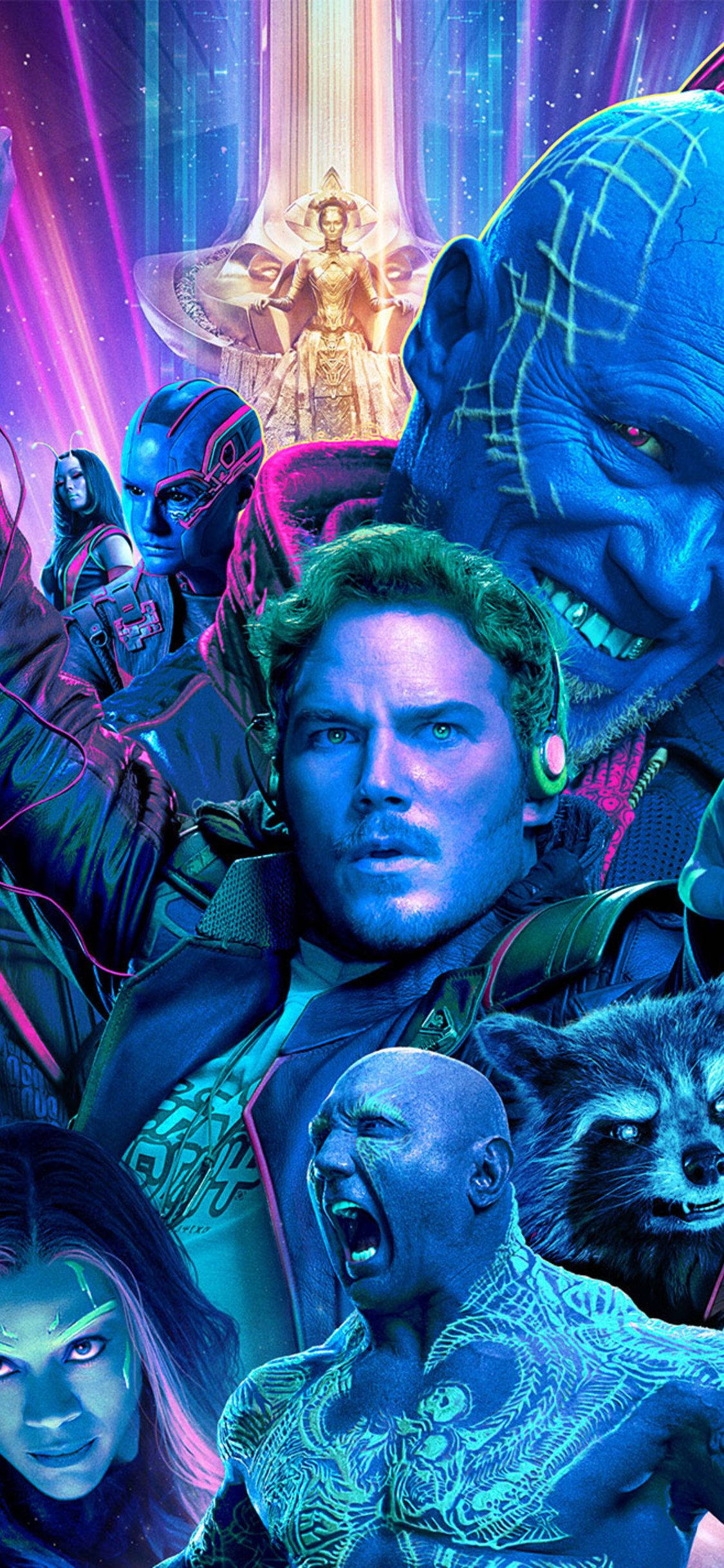 4K ガーディアンズ・オブ・ギャラクシー 全キャラクター集合写真 壁紙