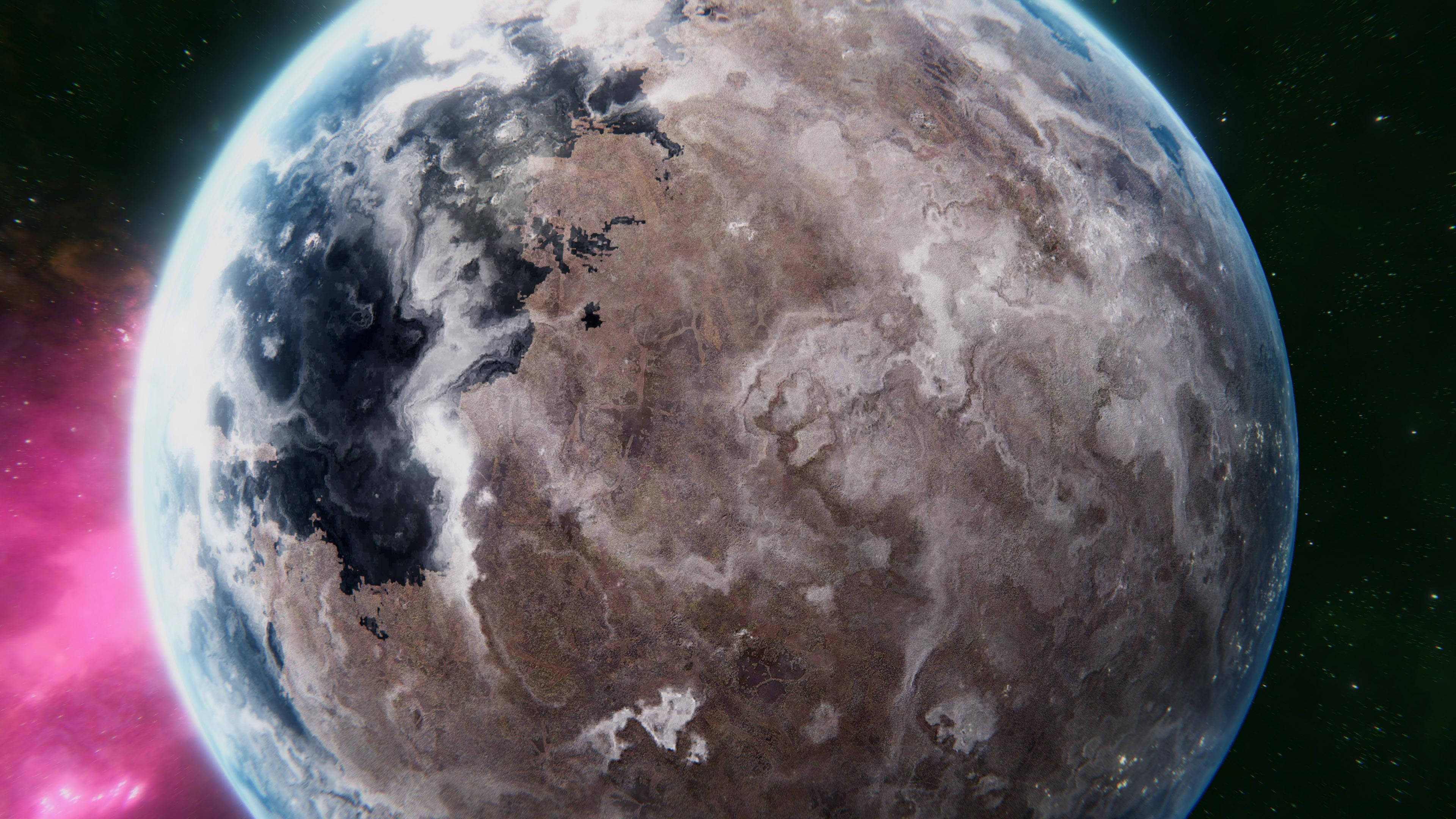 4K 惑星のクローズアップ 壁紙