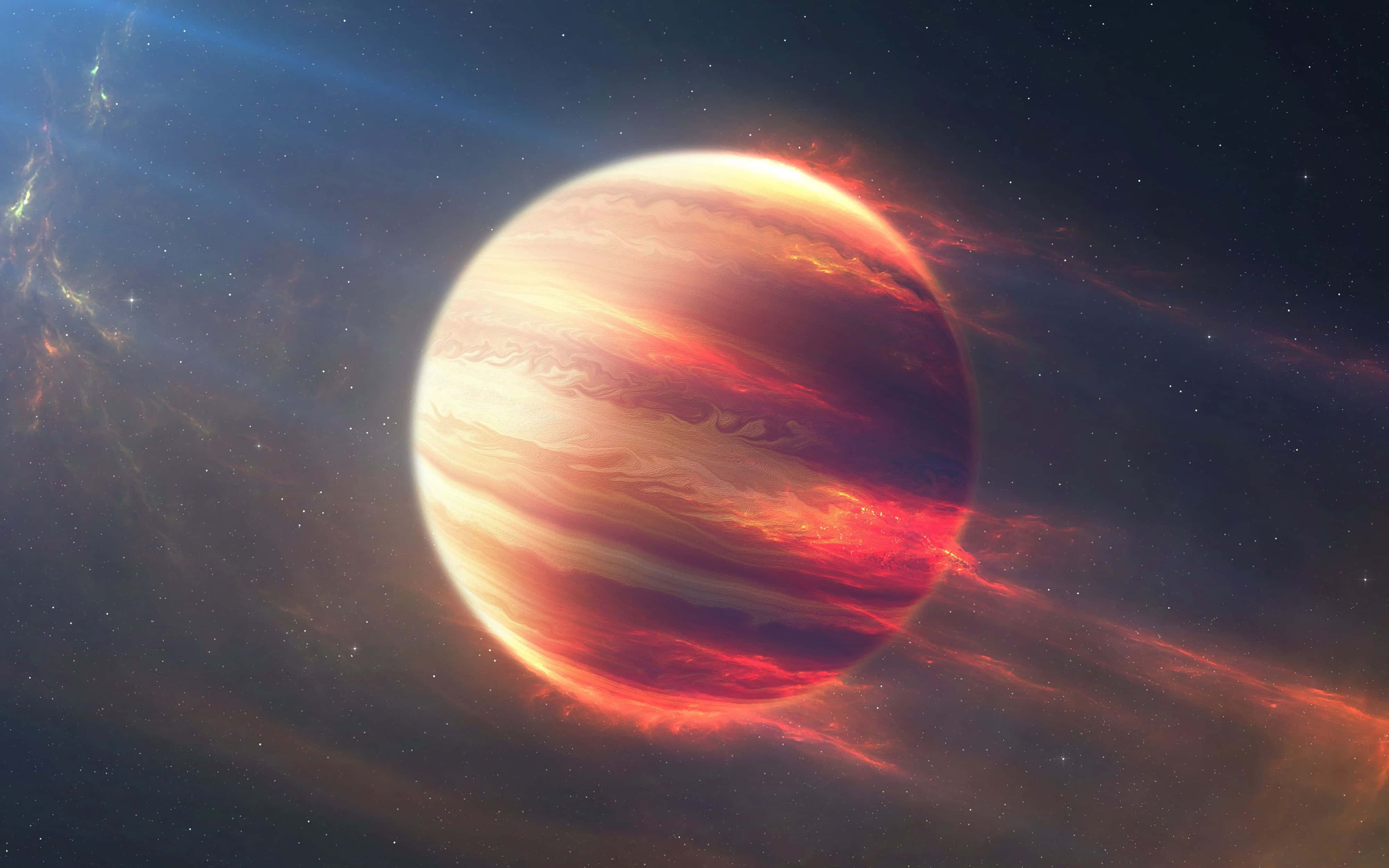 4K 燃え上がる木星 壁紙
