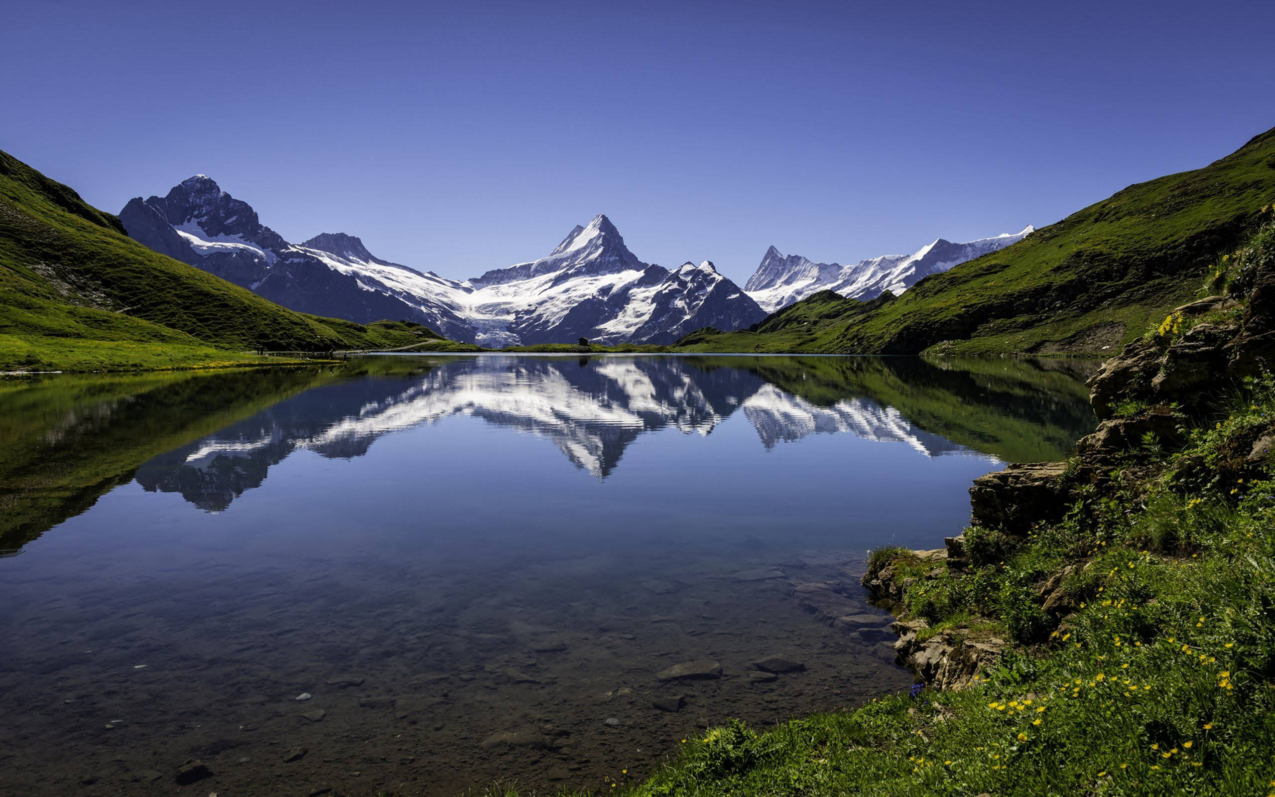 4K 自然 山 湖 壁紙