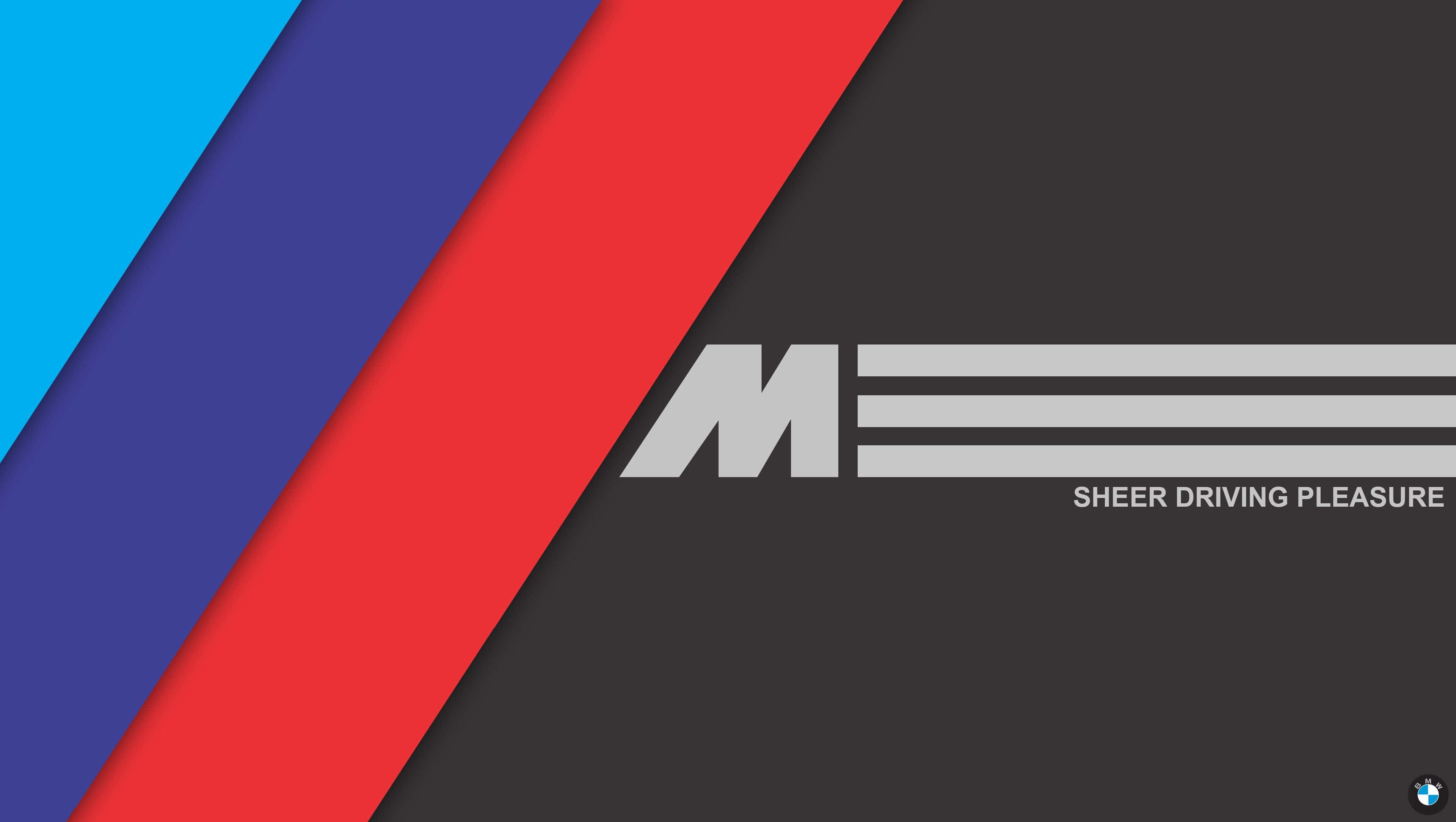 720p Mシリーズ 背景 BMW Mストライプ 純粋な運転の喜び 壁紙