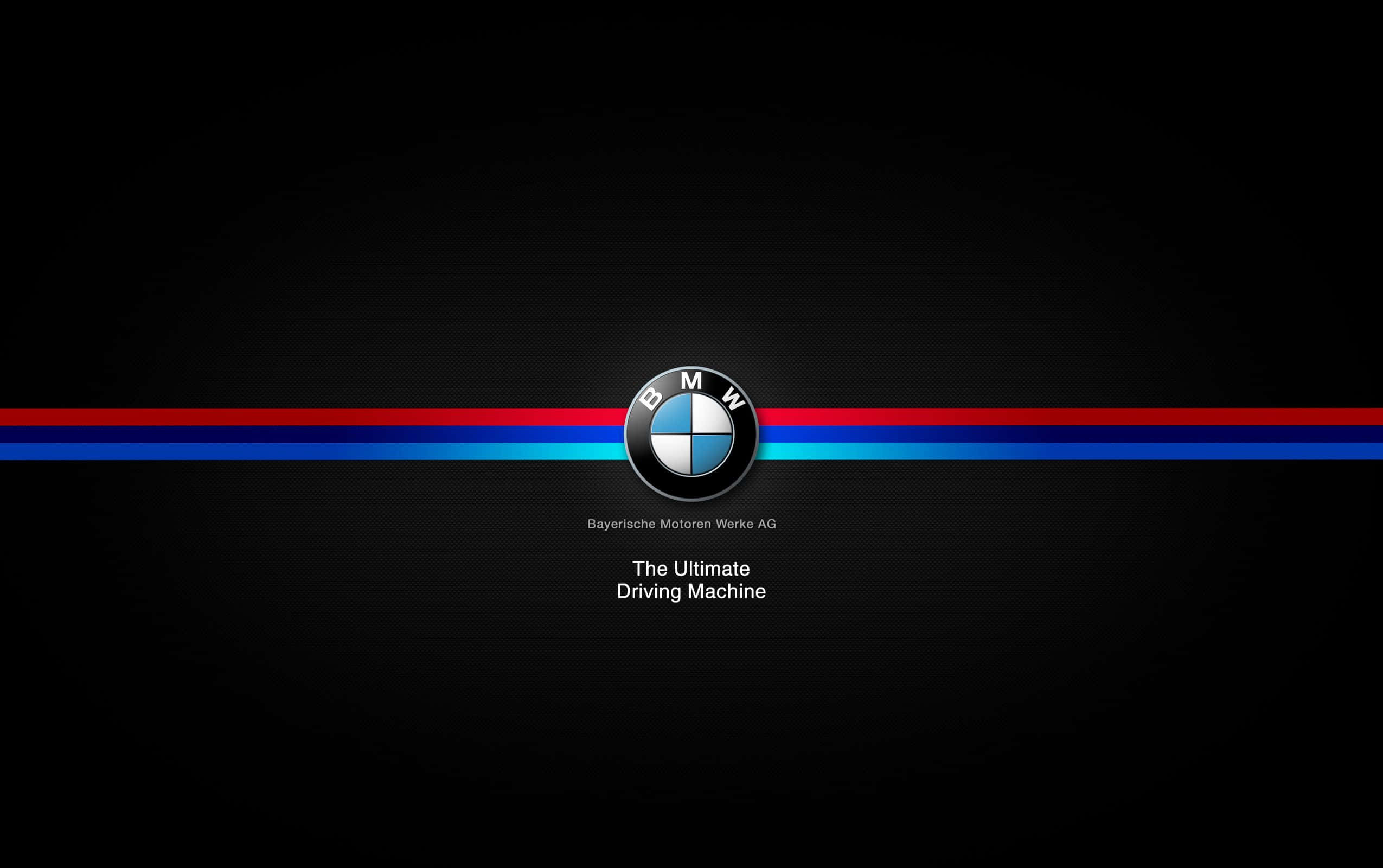 720p Mシリーズ 背景 BMWロゴ The Ultimate Driving Machine 壁紙