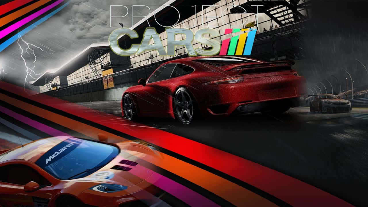 ライン入り720p Project Cars背景 壁紙