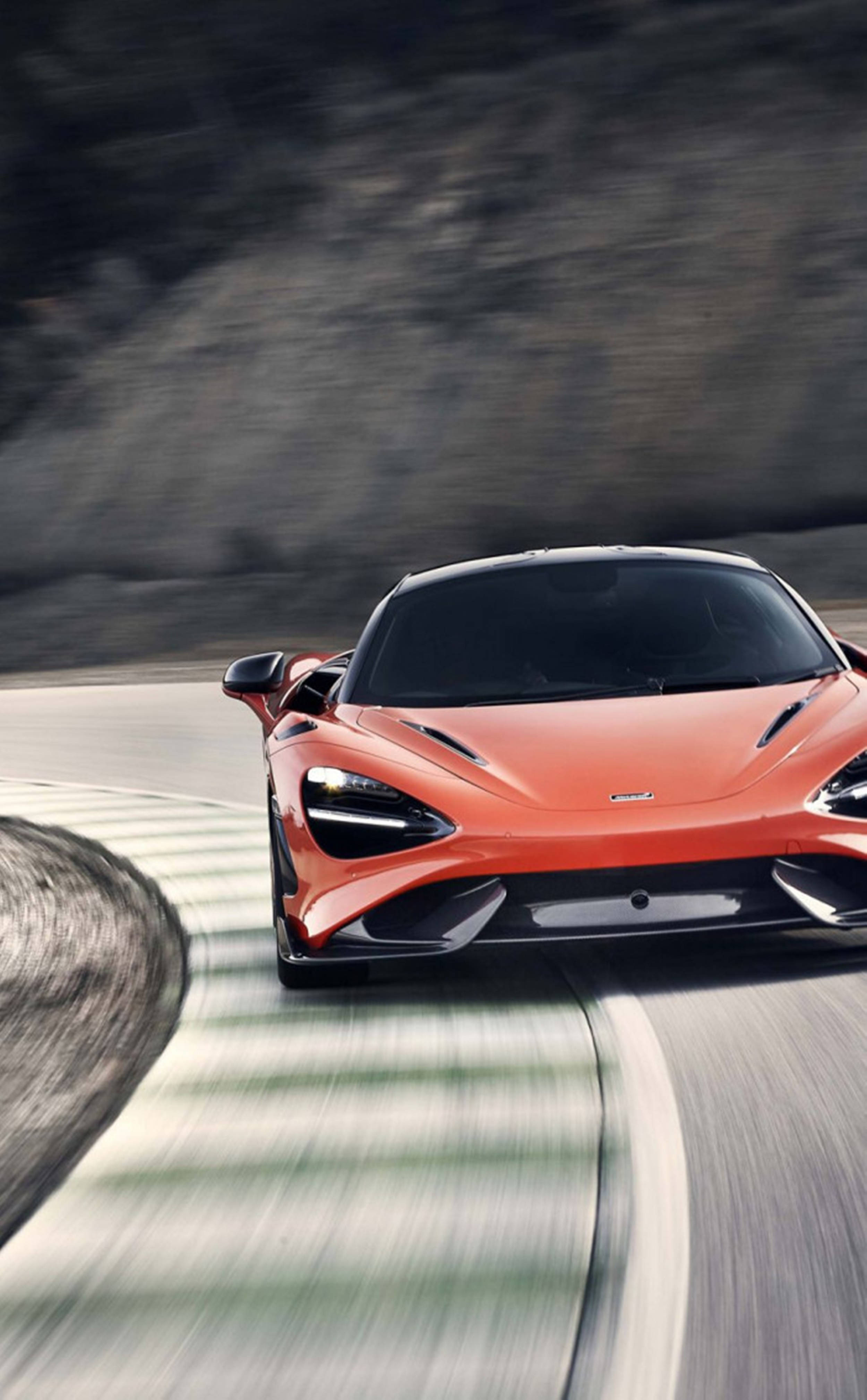 765 LT レッド マクラーレン iPhone 壁紙